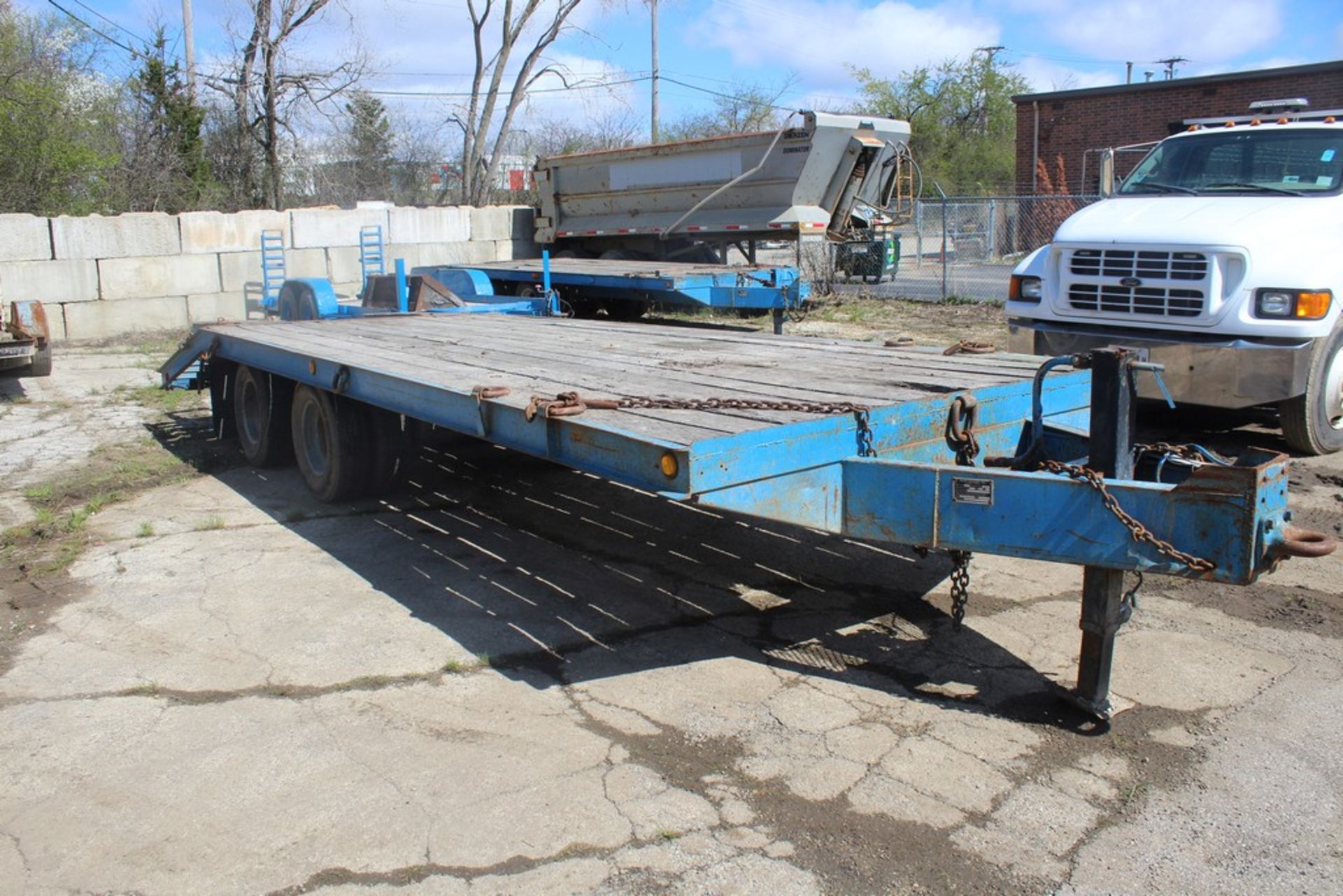 1989 BELSHE 96-IN. X 26-FT. T9-2AP 20,000-LB. CAPACITY T/A EQUIPMENT TRAILER VIN: