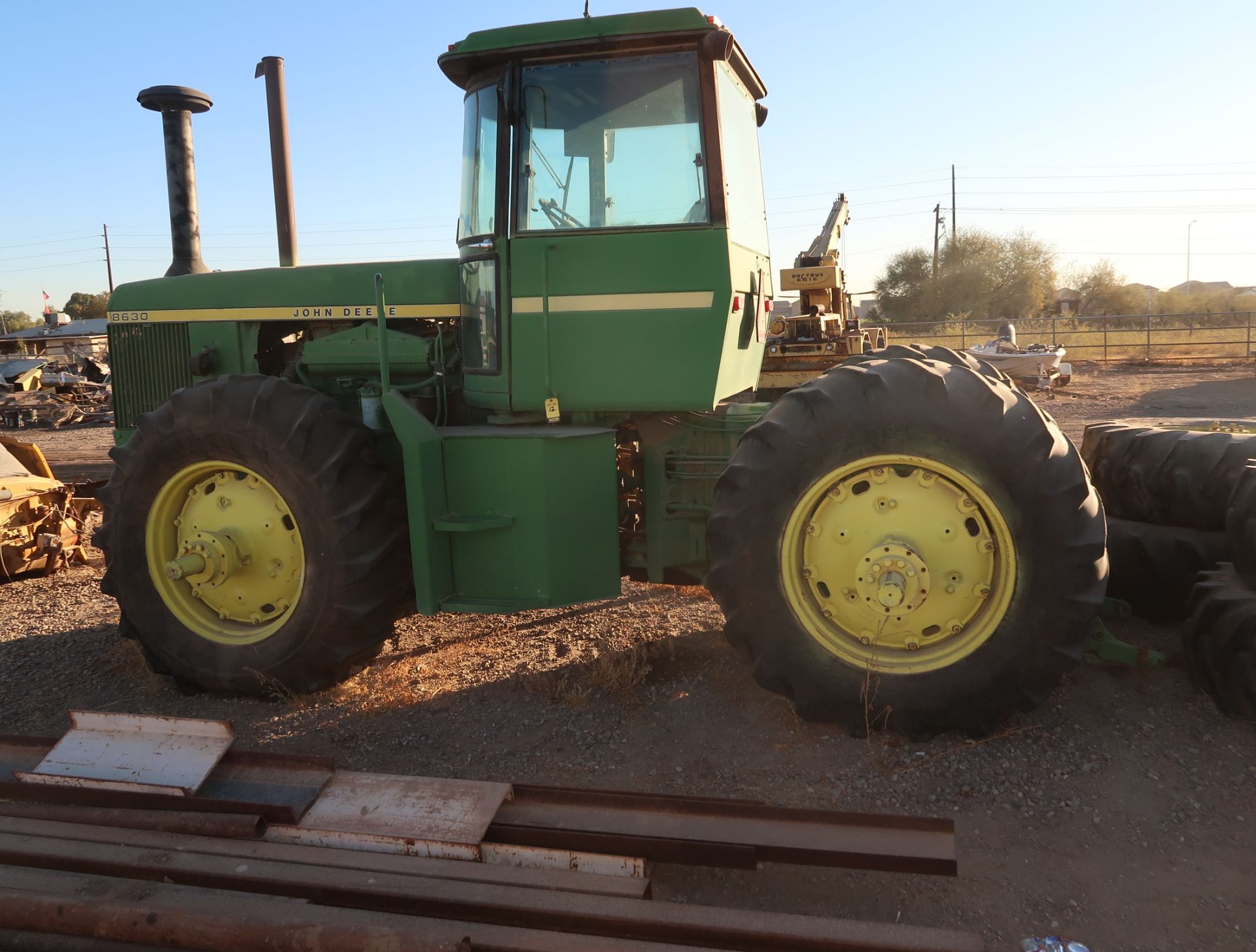 JOHN DEERE 8630H TRACTOR, FRONT & REAR DUALS, REAR HYDRAULICS, EROPS, HRS. UNK. SN. 8630H004074R - Image 9 of 10