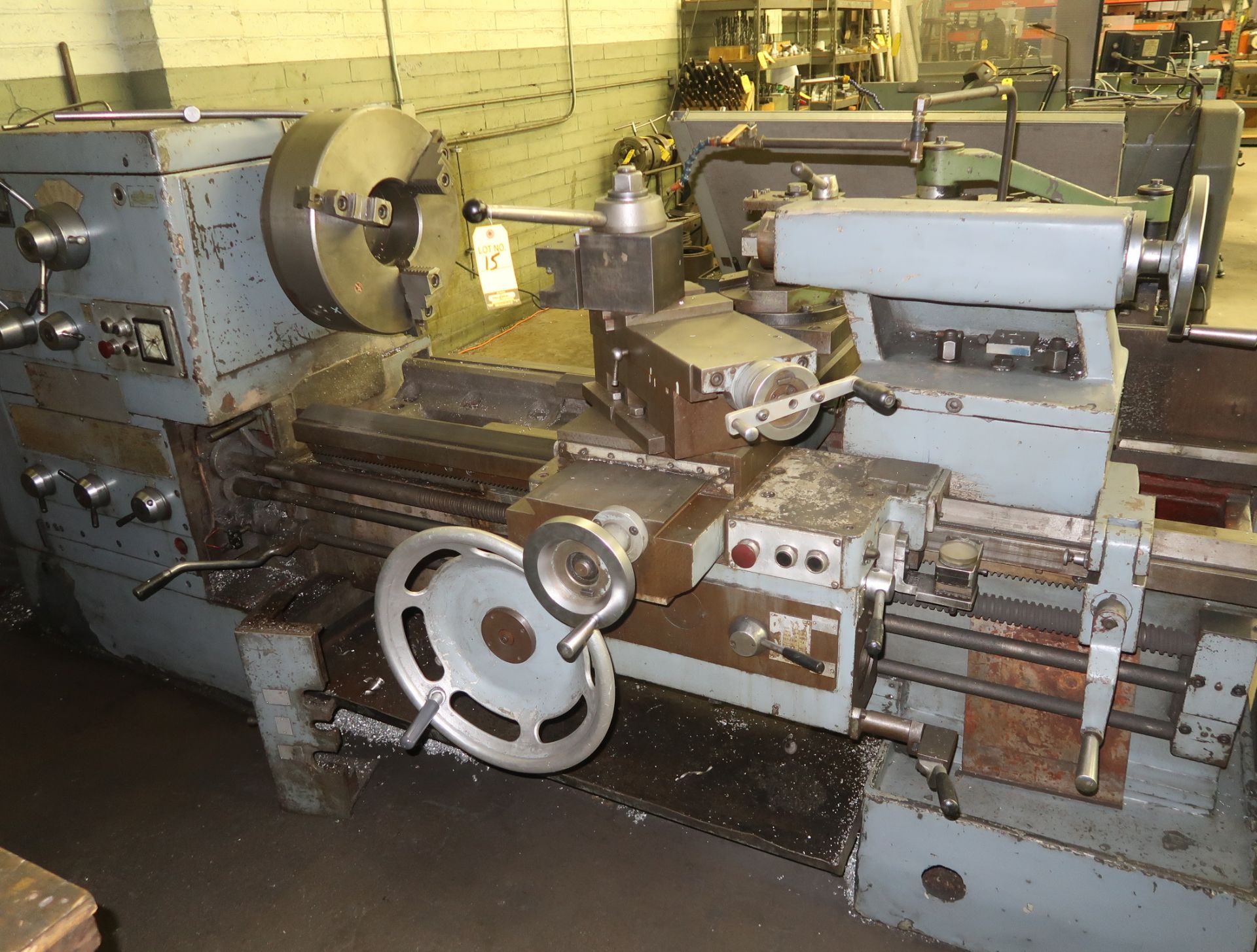 EDELSTAAL MDL. 800X1000 GAP BED ENGINE LATHE W/ 5" THRU HOLE, TRACER ATTACHMENT, 20" ROHM 3-JAW - Image 3 of 7