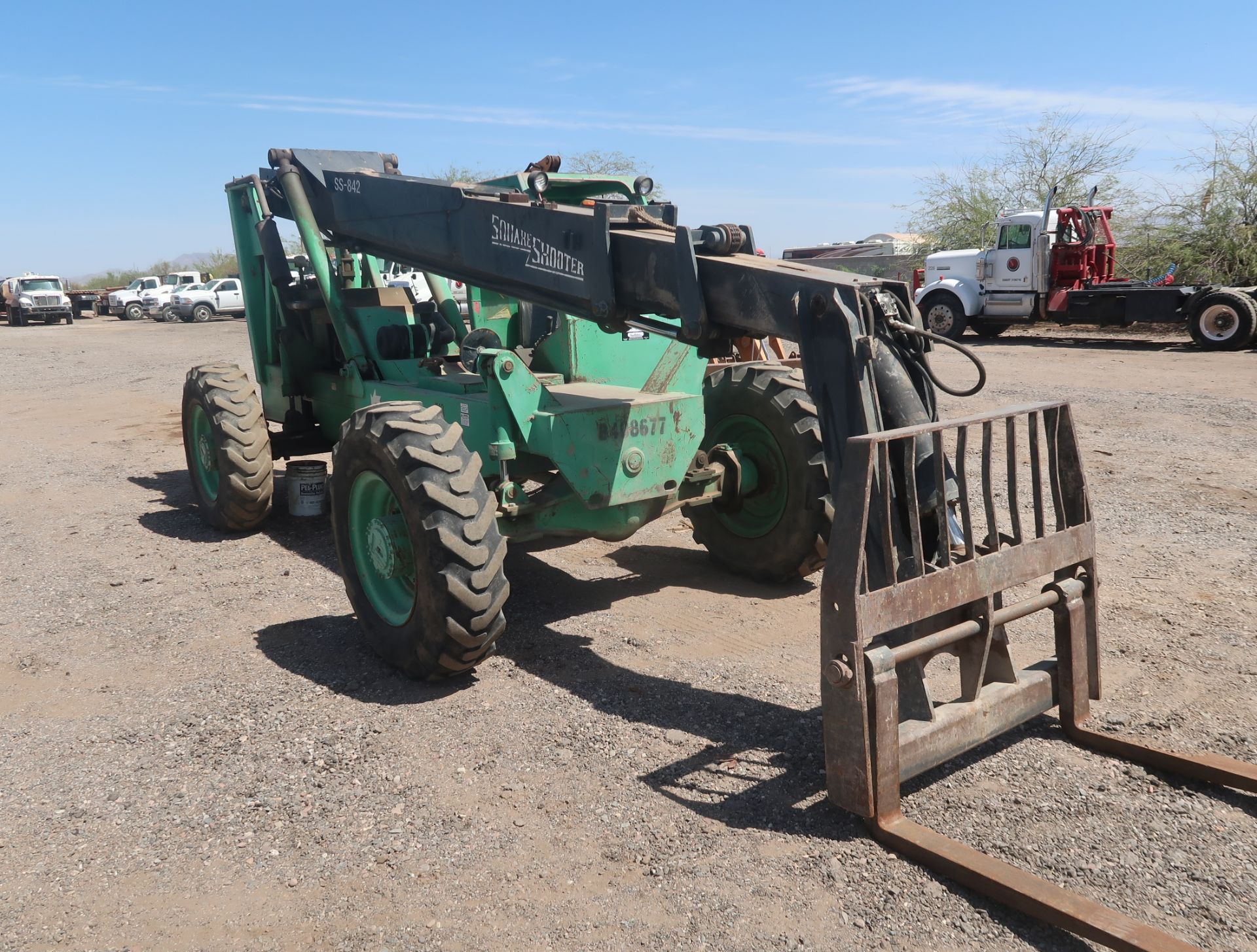 TEREX SQUARE SHOOTER SS842 REACH LIFT, 8000# CAP, 4' FORKS, SN. 96684, HRS. 8189 - Image 5 of 5