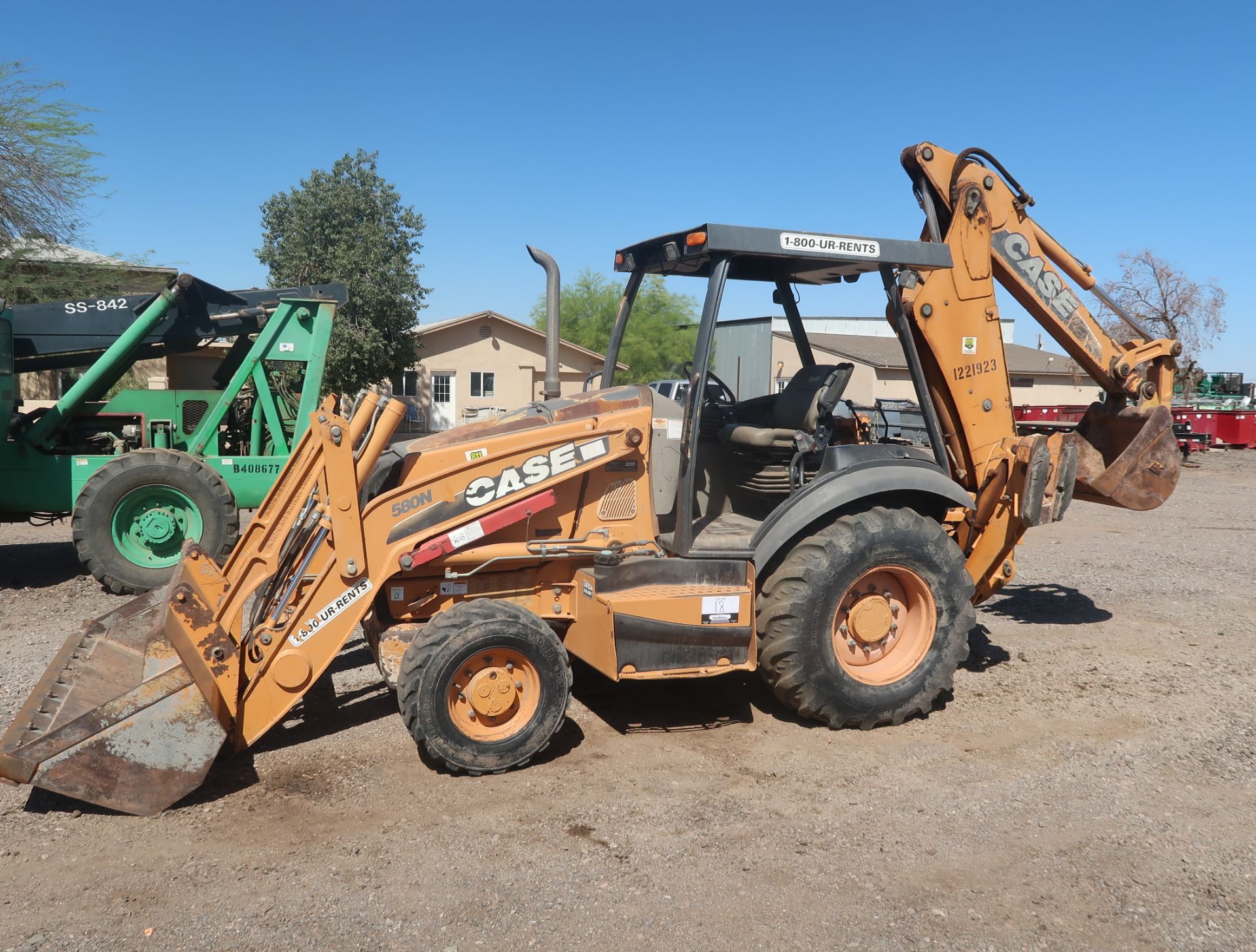 2011 CASE 580N, ROPS, JJGN580NVBC540868, HRS. 2839