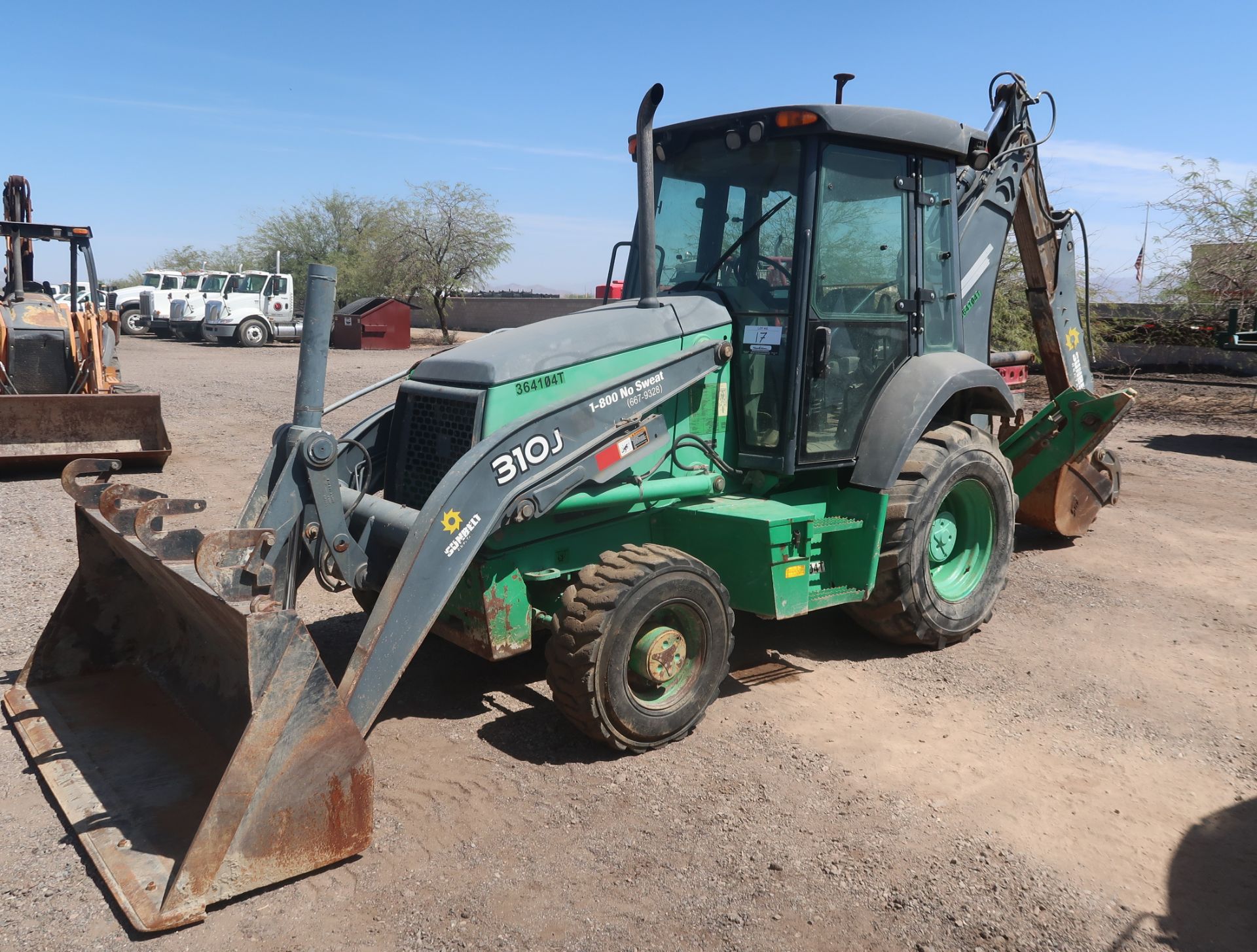 JOHN DEERE 310J, ROPS ENCLOSED, 1T0310JXTBD205086, HRS. 2539