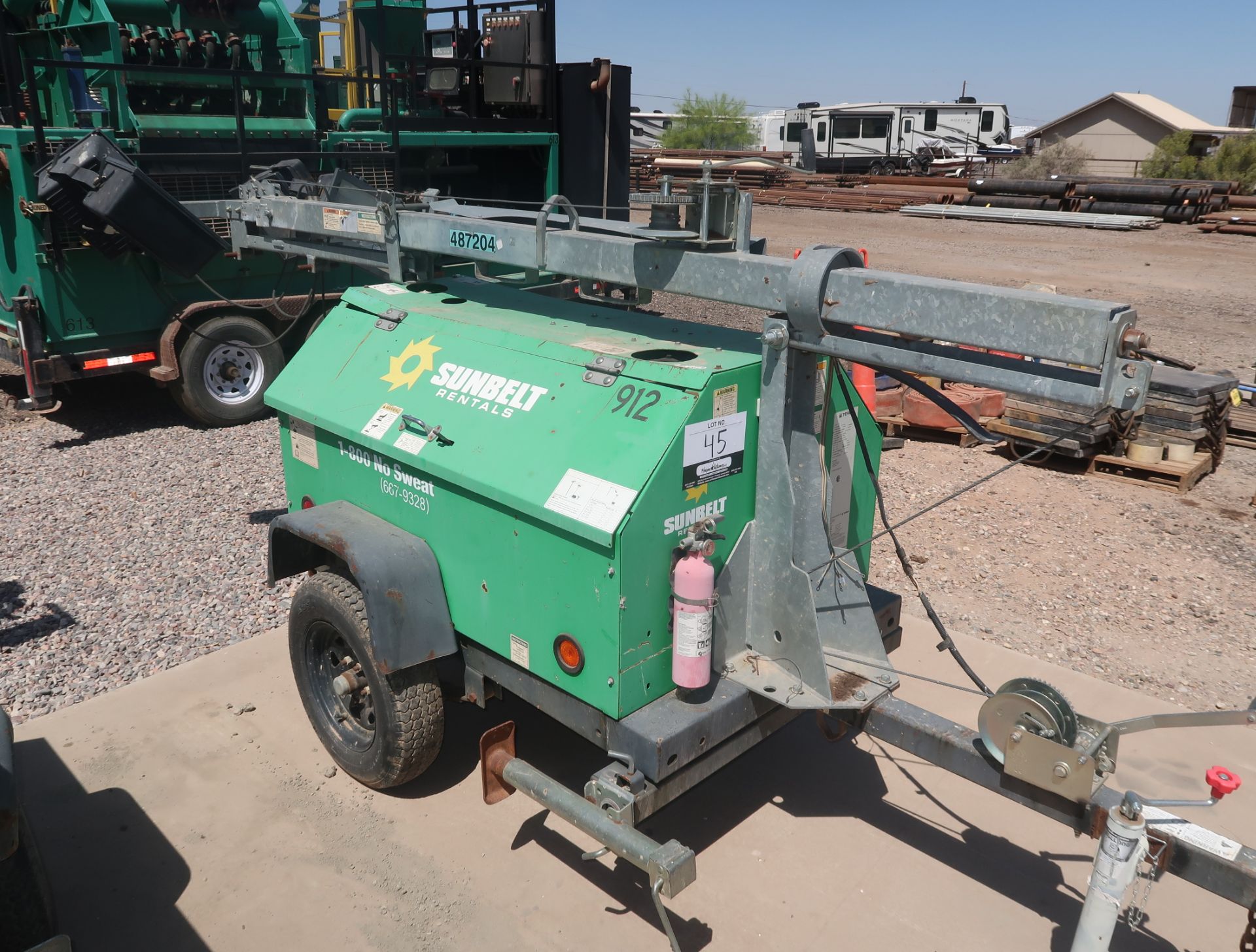 2012 TEREX LIGHT PLANT, 6KVA SN. RL412-3645, 2358 HRS.