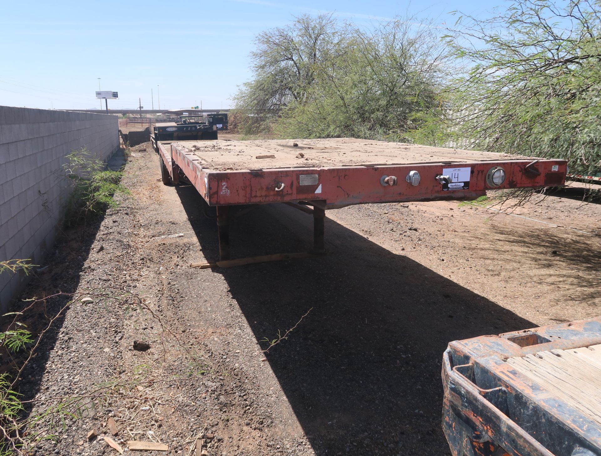 1973 HOBBS UTILITY TRAILER VIN. FHR386501