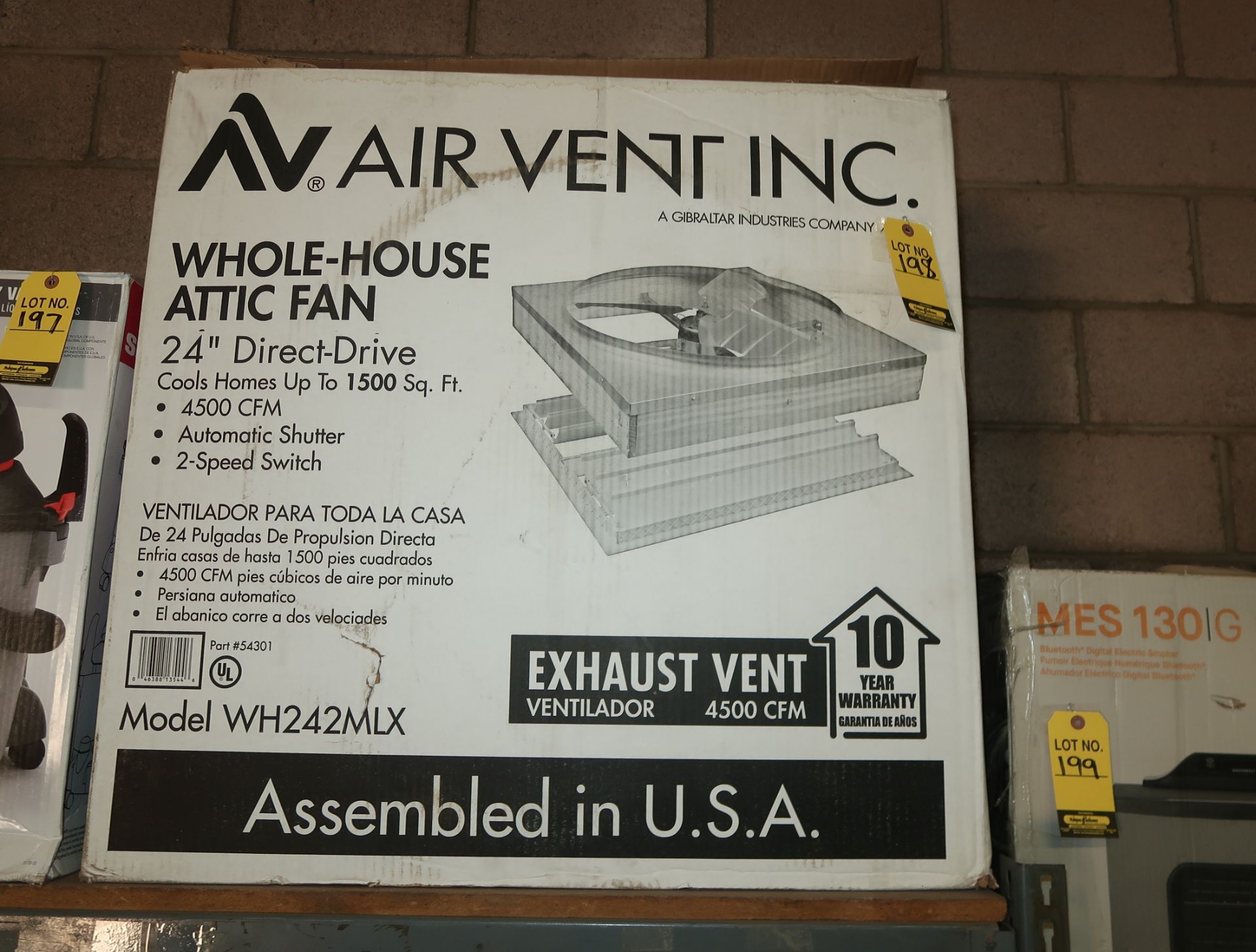 WHOLE-HOUSE ATTIC FAN