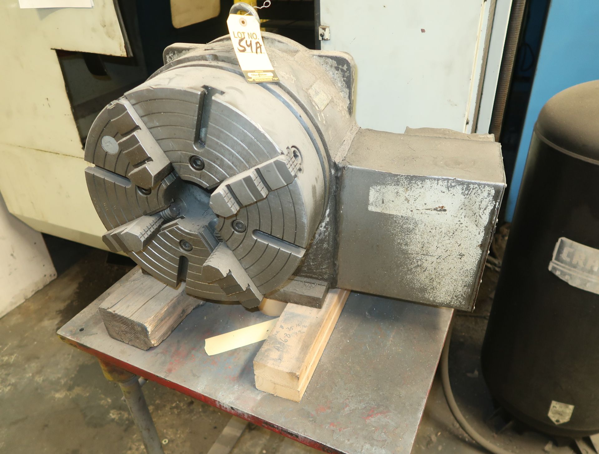 YUASA 4TH AXIS ROTARY TABLE, CONNECTED TO SUPERMAX V218B