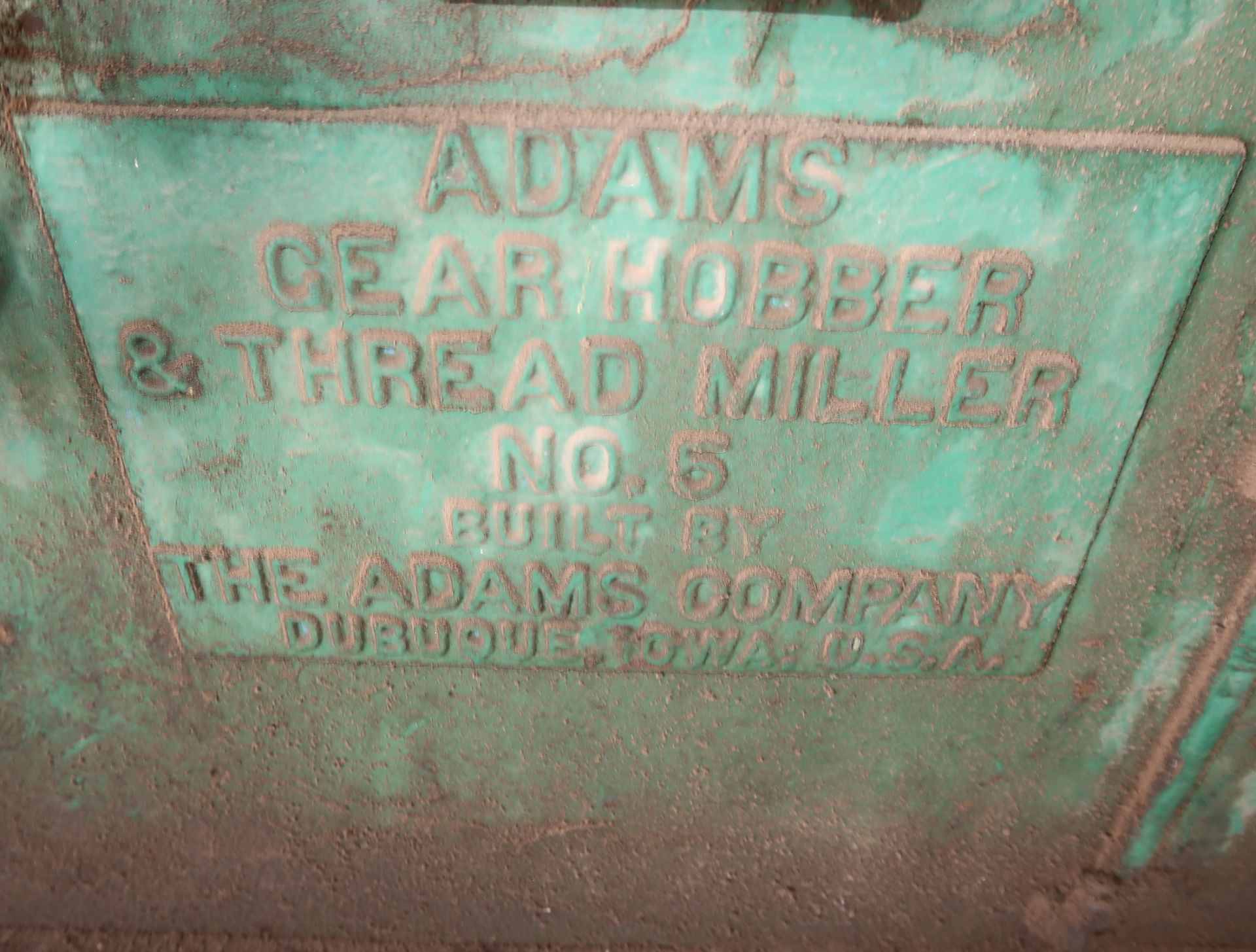 ADAMS No. 5 GEAR HOBBER - Image 2 of 2