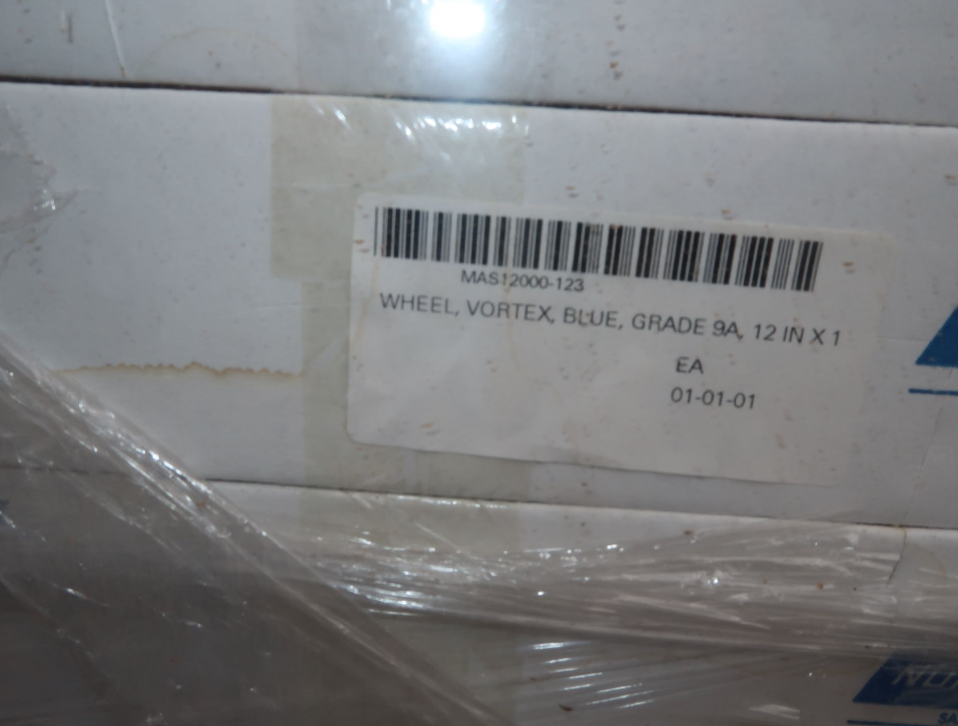 1 PALLET VORTEX GRINDING WHEELS 12"X1"X5" 9AM CONVOLUTE WHEELS 189 BOXES, 378 WHEELS - Image 2 of 2