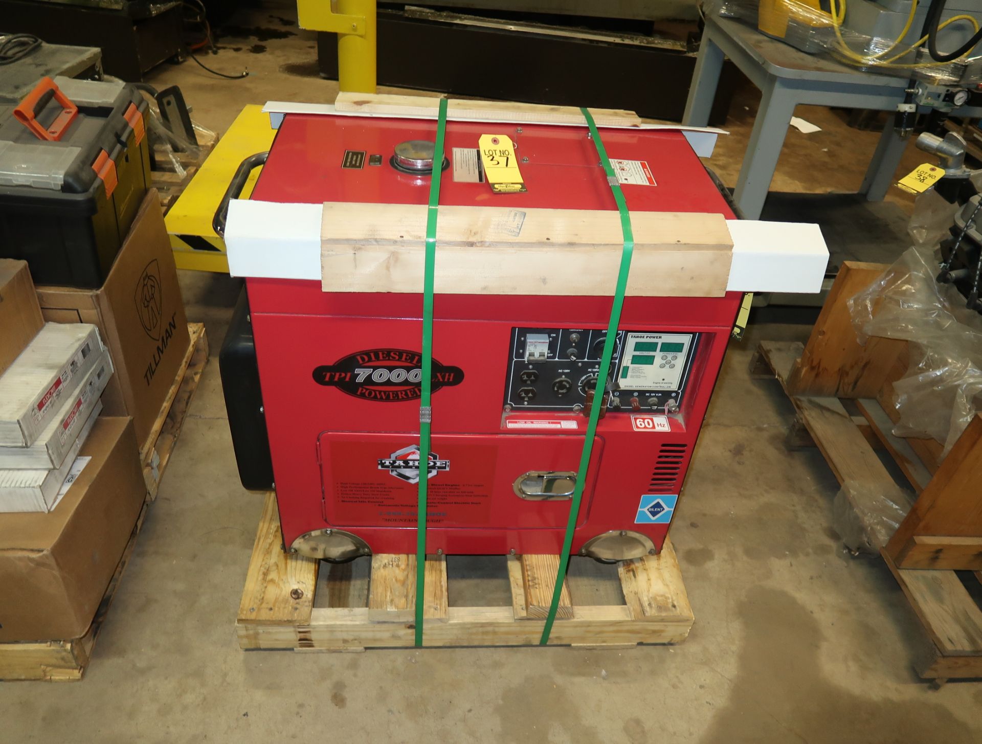 TAHOE TPI 7000 DIESEL GENERATOR 120/240 V, ELECTRIC START