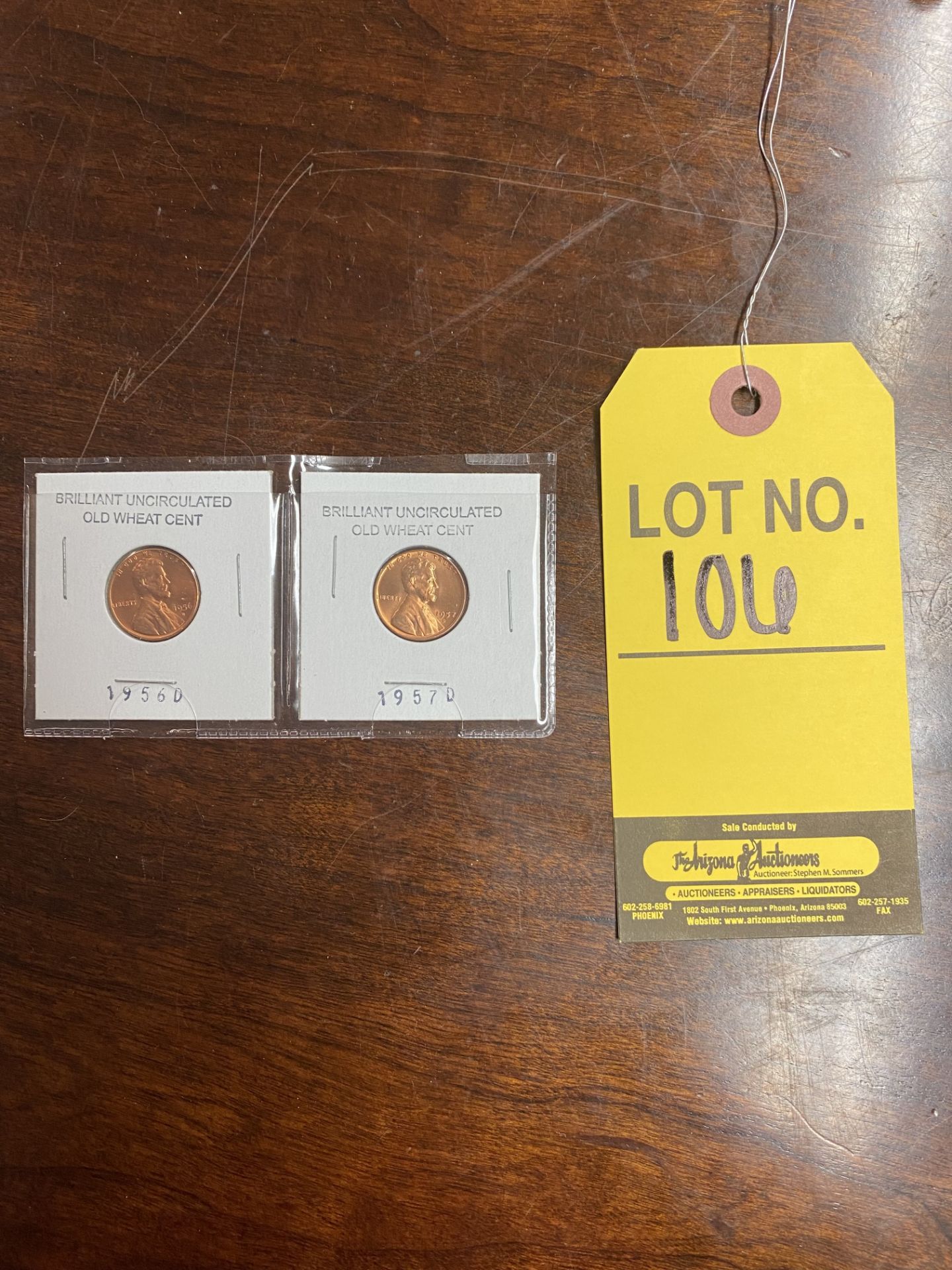 2 UNCIRCULATED OLD WHEAT CENTS