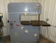 DOALL MDL. 36-2 VERTICAL BAND SAW, 30" X 36" TABLE, 220V 3PH, SN. 52-55319