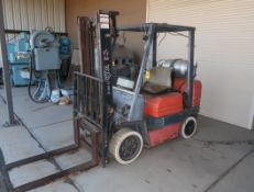 TOYOTA 5000# FORKLIFT, PROPANE, CUSHION TIRE, 2-STAGE MAST, SIDE-SHIFT
