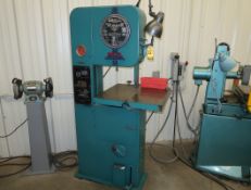 DOALL VERTICAL BAND SAW, 24" x 24" TABLE, W/FOOT OPERATED GRAVITY FEED SYSTEM, 220V 3PH, SN. 459503