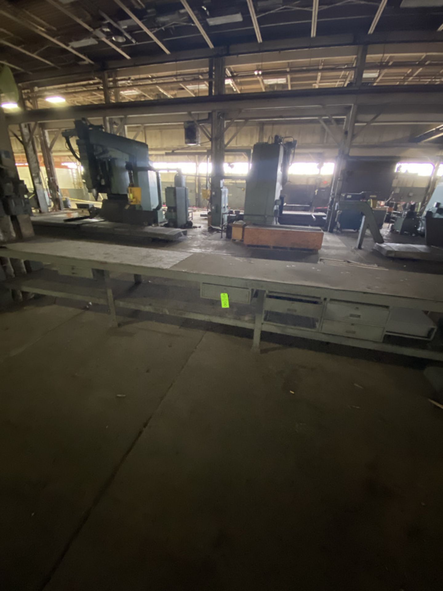 (3) heavy duty steel shop tables - Image 2 of 5