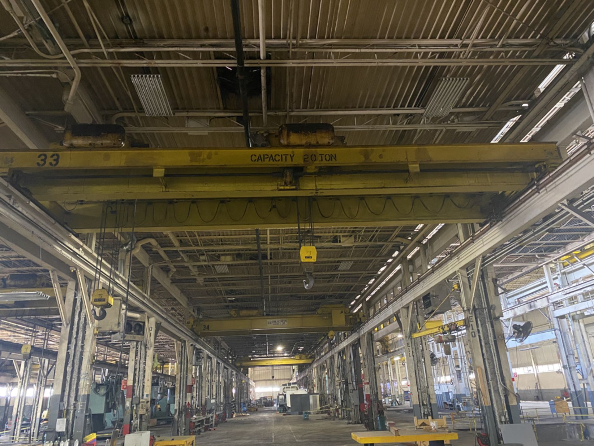20/15 Robbins & Meyers Overhead double girder crane pendant control,34' span