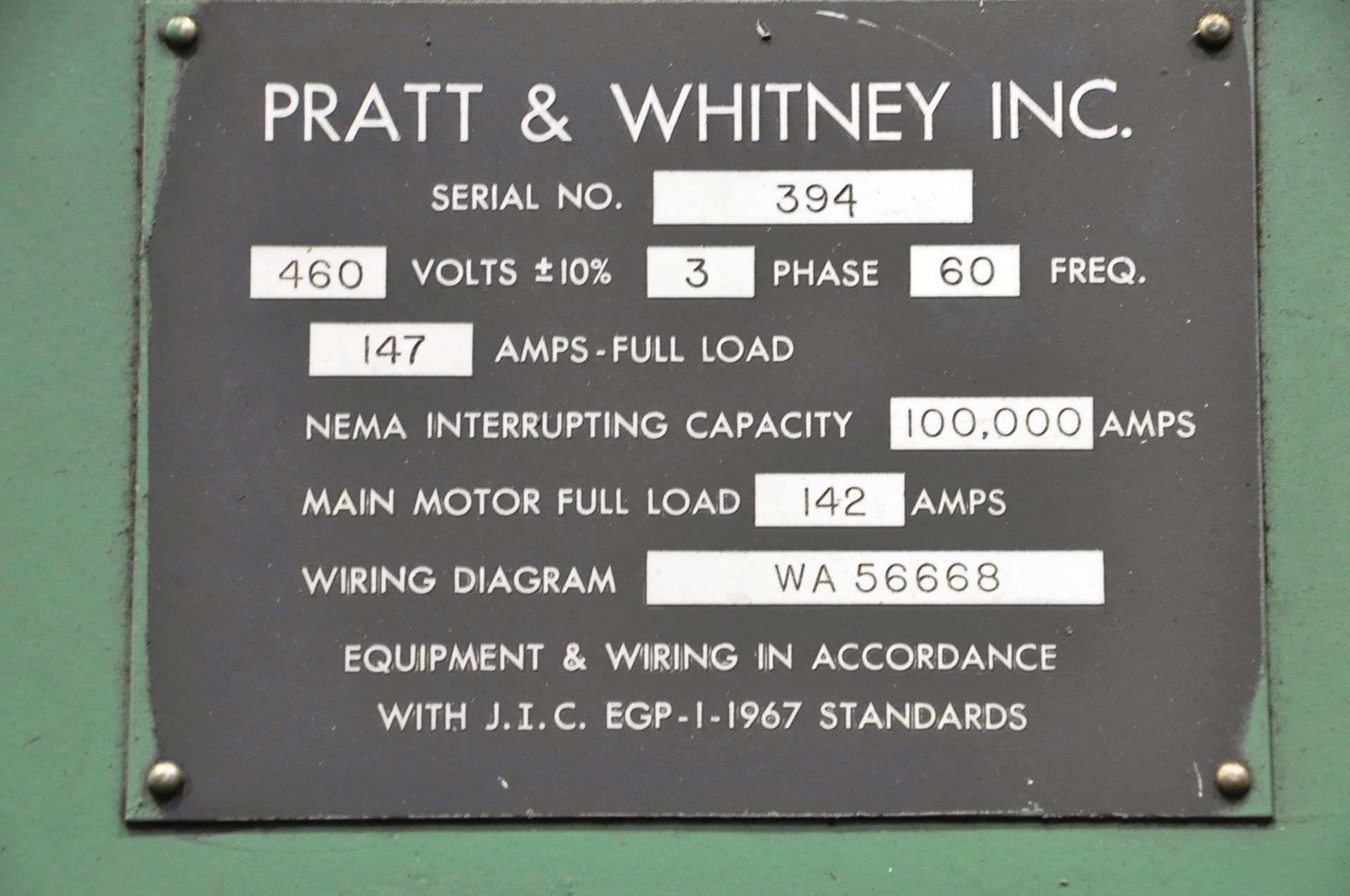 Pratt & Whitney Model Wolverine CNC Vertical Machining center Serial no 394,121"x46" table Retrofit - Image 5 of 5