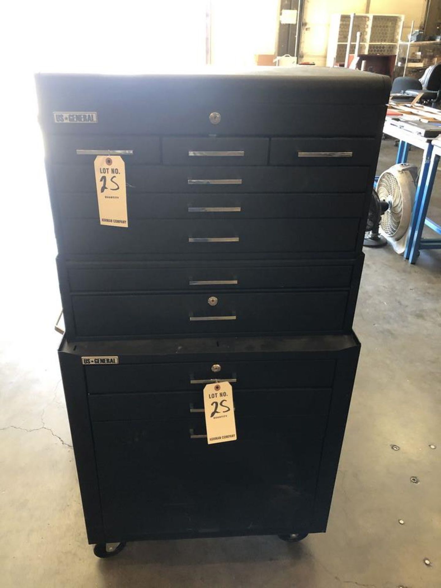 (1) US GENERAL 12 DRAWER TOOL BOX