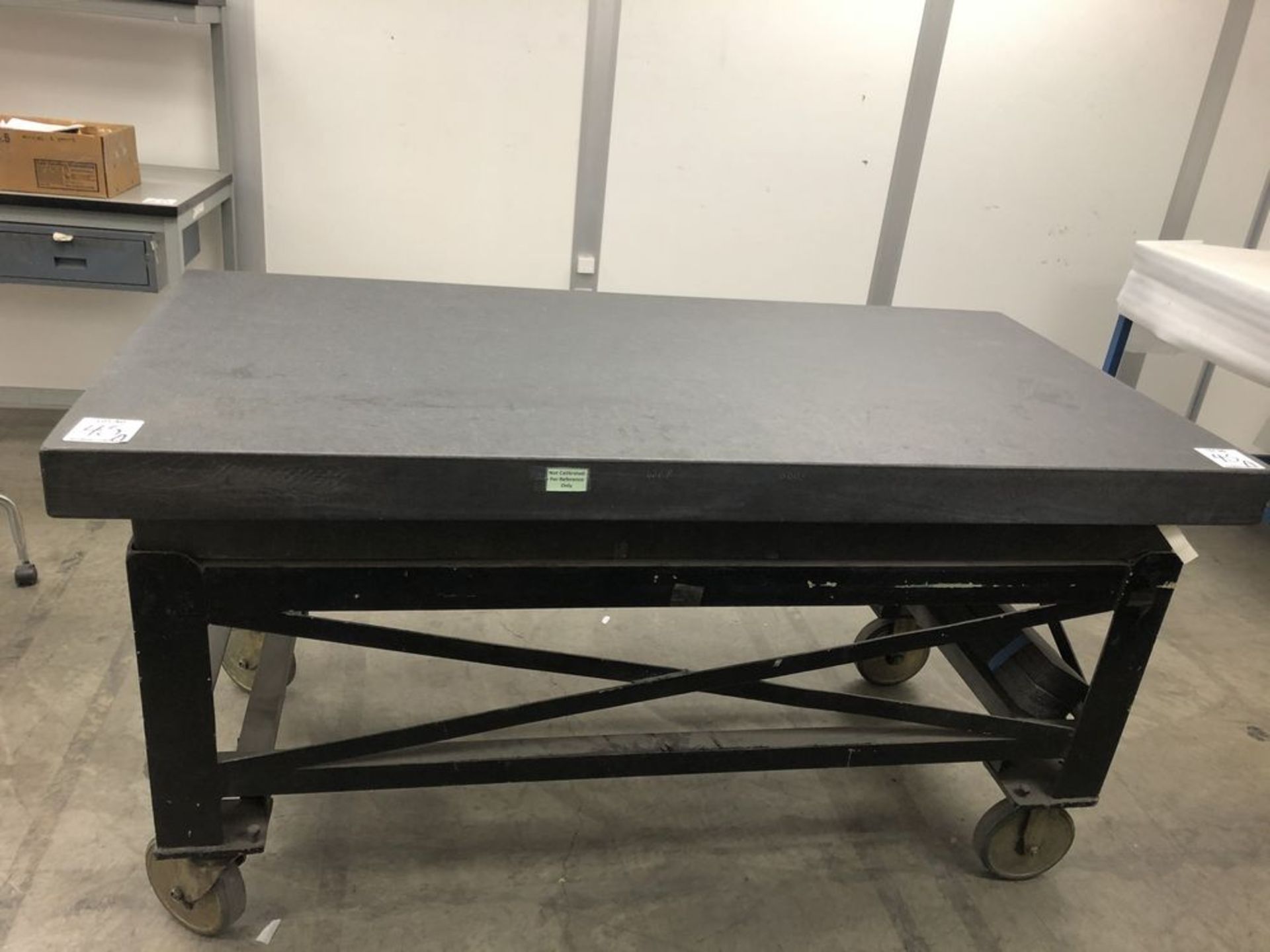 (1) DO ALL 24”x72” GRANITE SURFACE PLATE WITH CART