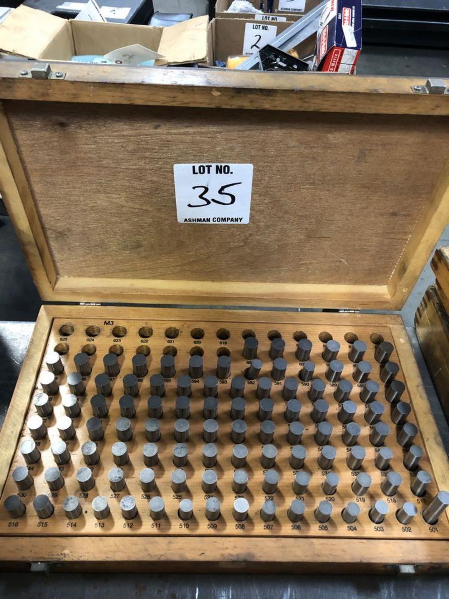 GAGE MAKERS .501-.625 PIN GAGE SET