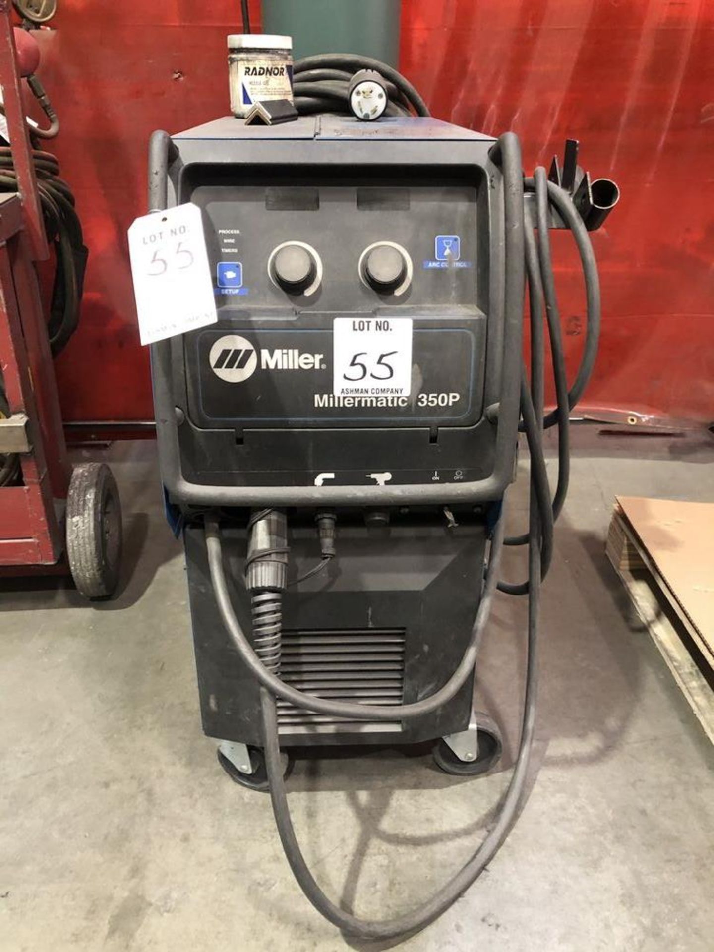 (1) MILLER MILLERMATIC 350P WIRE FEED WELDER- S/N- MD231320N