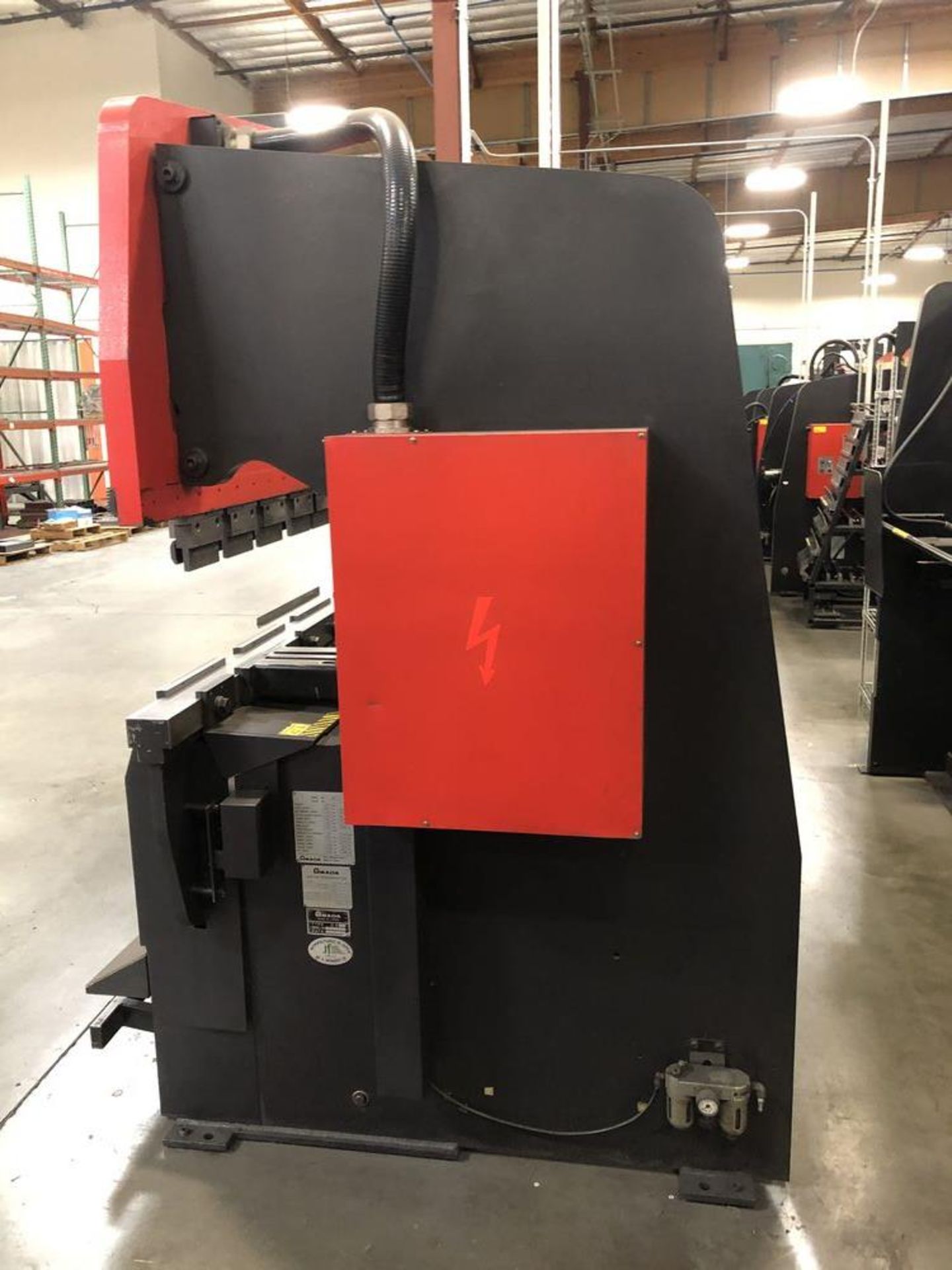 (1) 1994 Amada RG-100 CNC Press Brake- 110 ton cap, 118.2” bed length, 122.1” max bending length, - Image 3 of 5