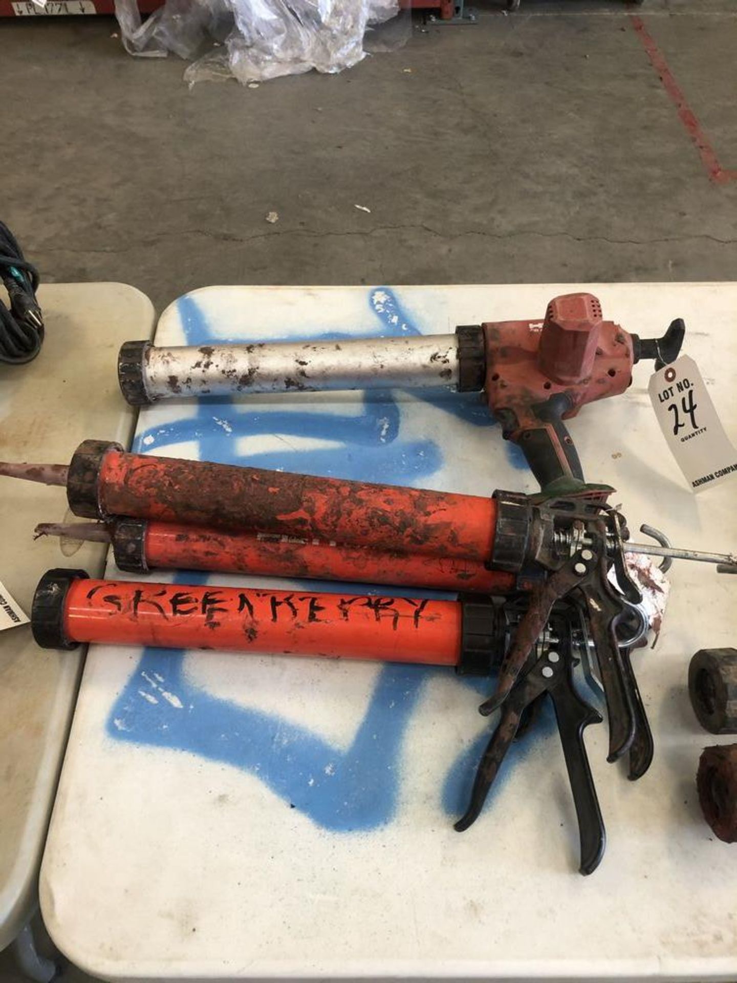 (3) HILTI CAULKING GUNS (1) ELECTRIC