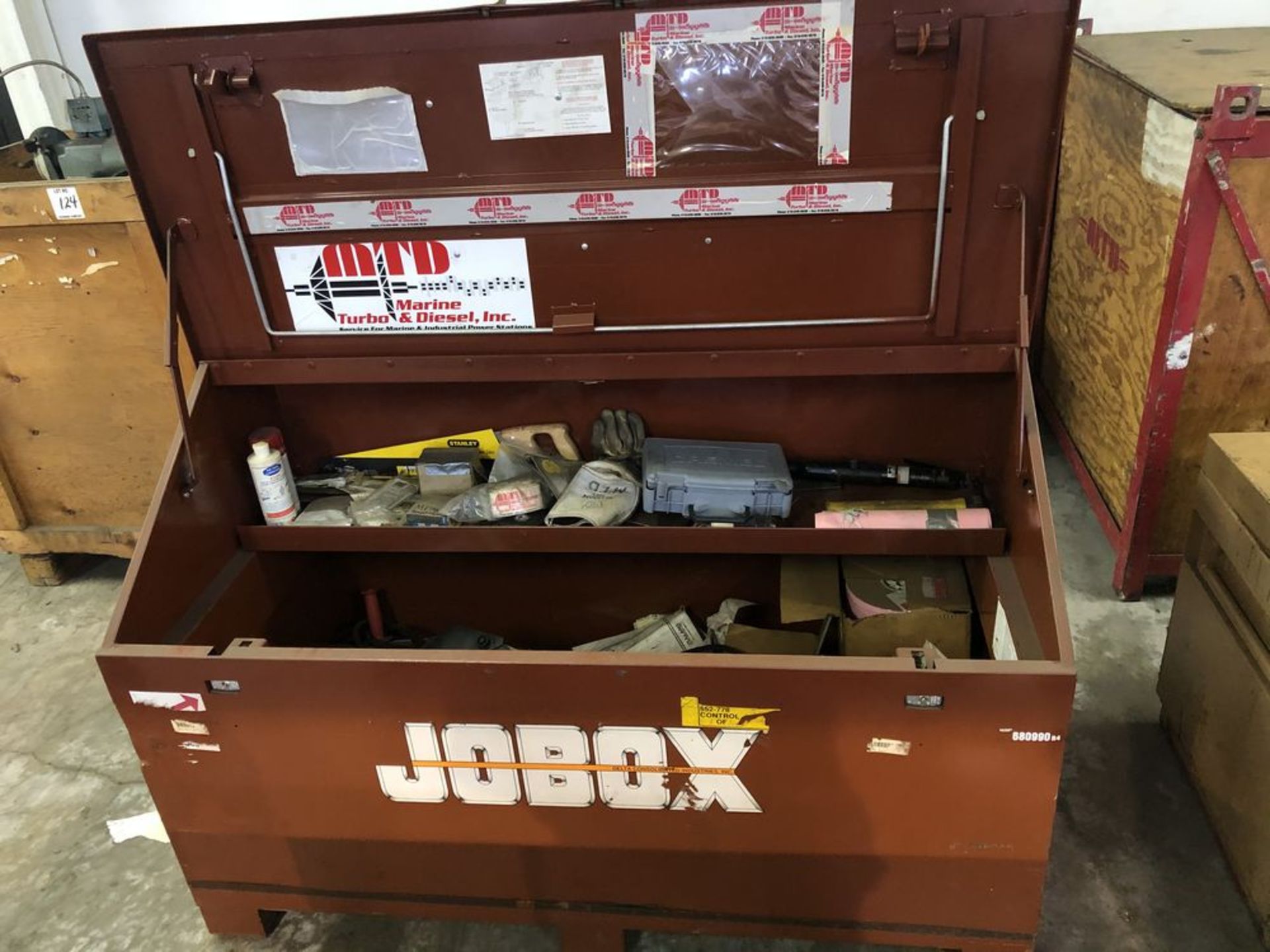 (2) LARGE JOBOX WITH CONTENTS- WELDING SUPPLIES,