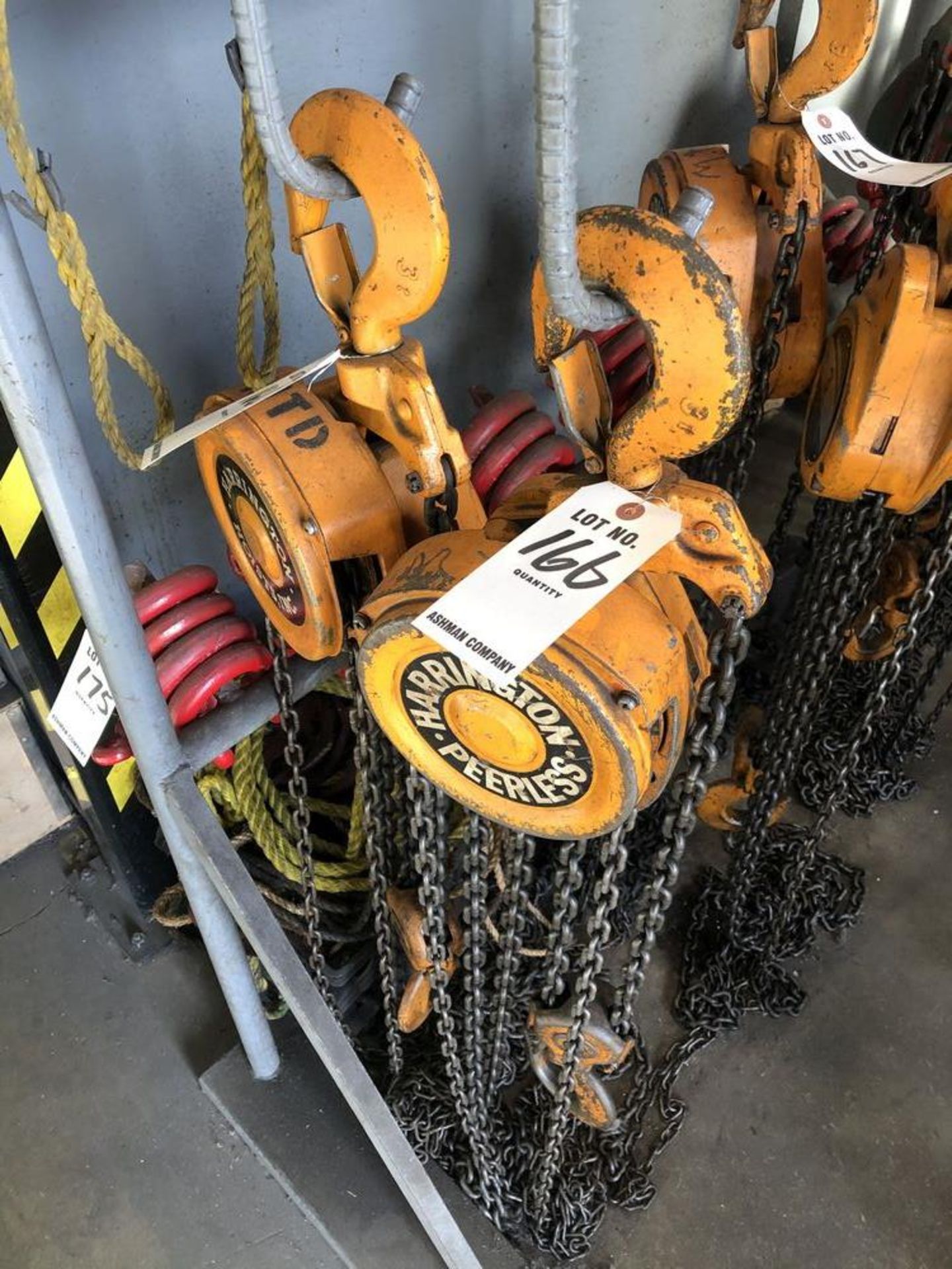 (2) 3 TON CHAIN HOISTS