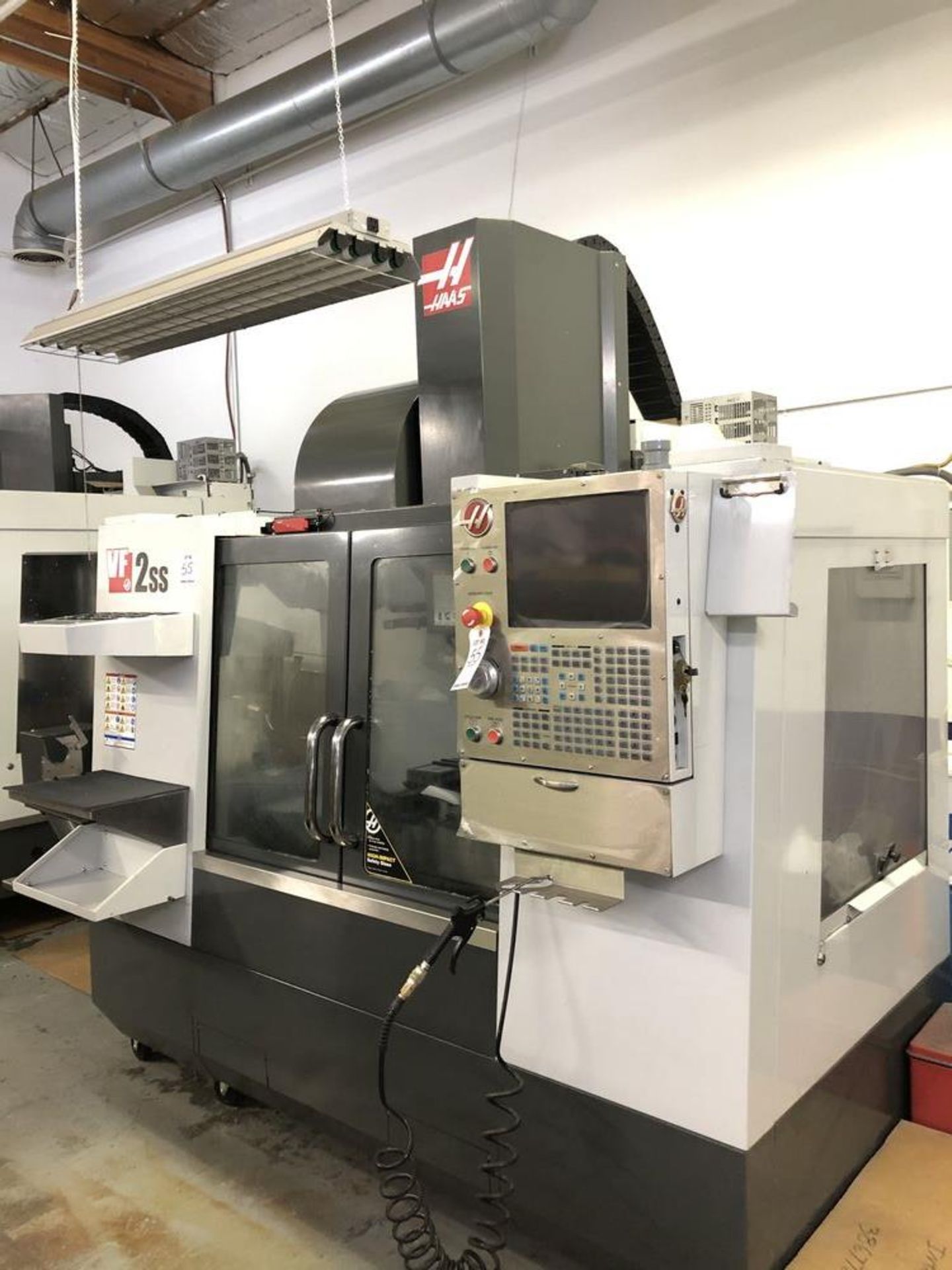 (1) 2013 Haas VF2-SS CNC Vertical Machining Center- 36”x18” table, haas cnc control, 30 hp spindle