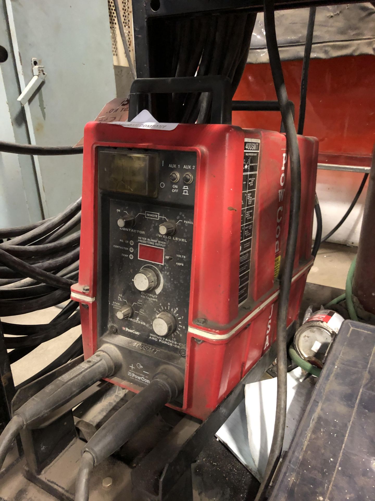 (1) PowCon 400 SMT Welder- s/n- n/a with tank and cart
