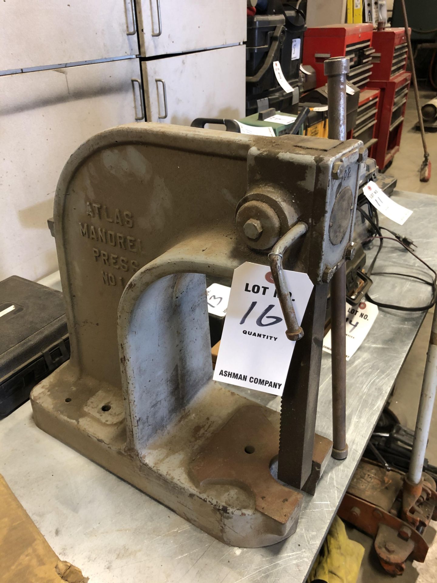 (1) ATLAS MANDREL ARBOR PRESS