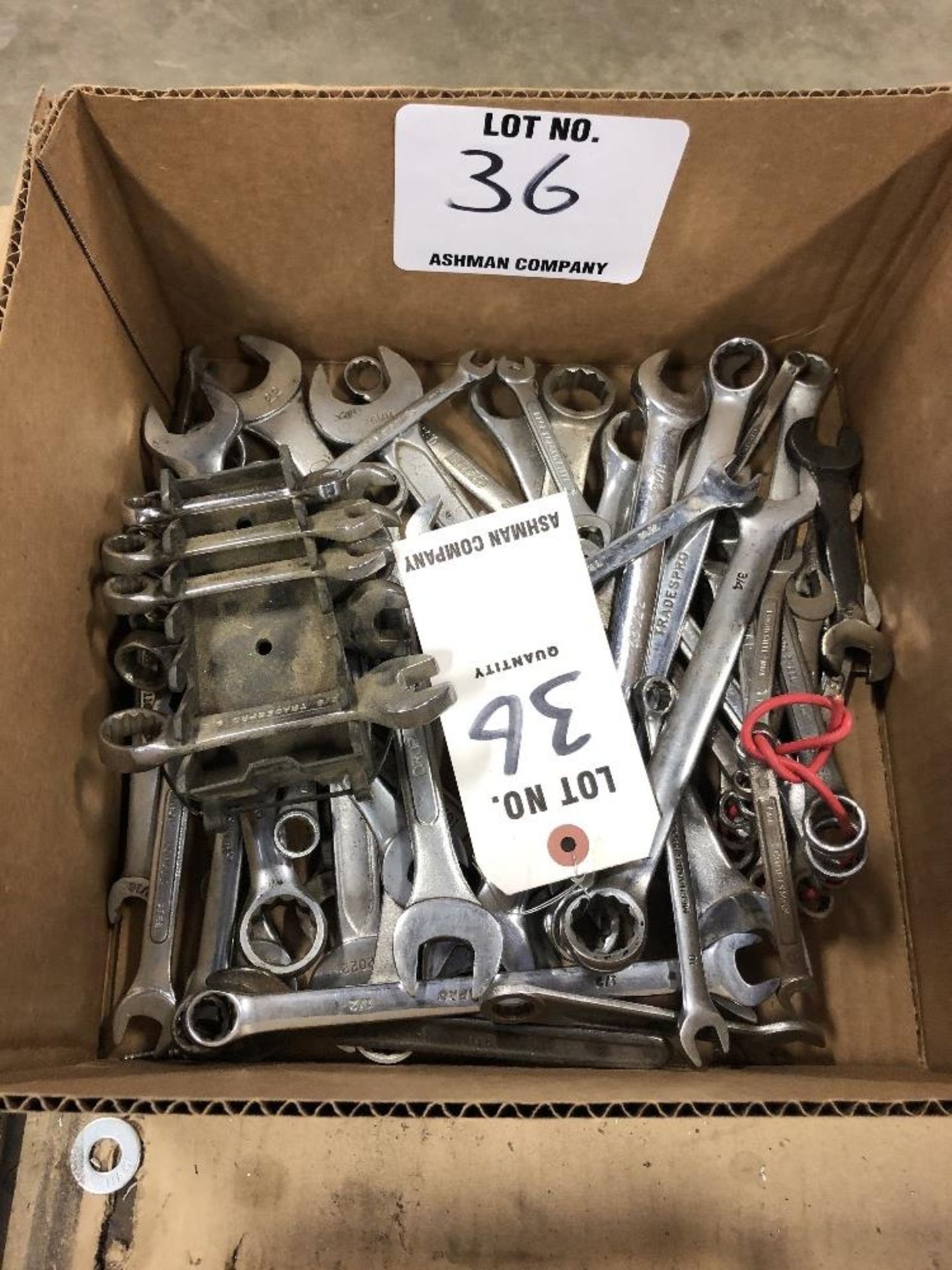 (LOT) MISC BOX & OPEN END WRENCHES