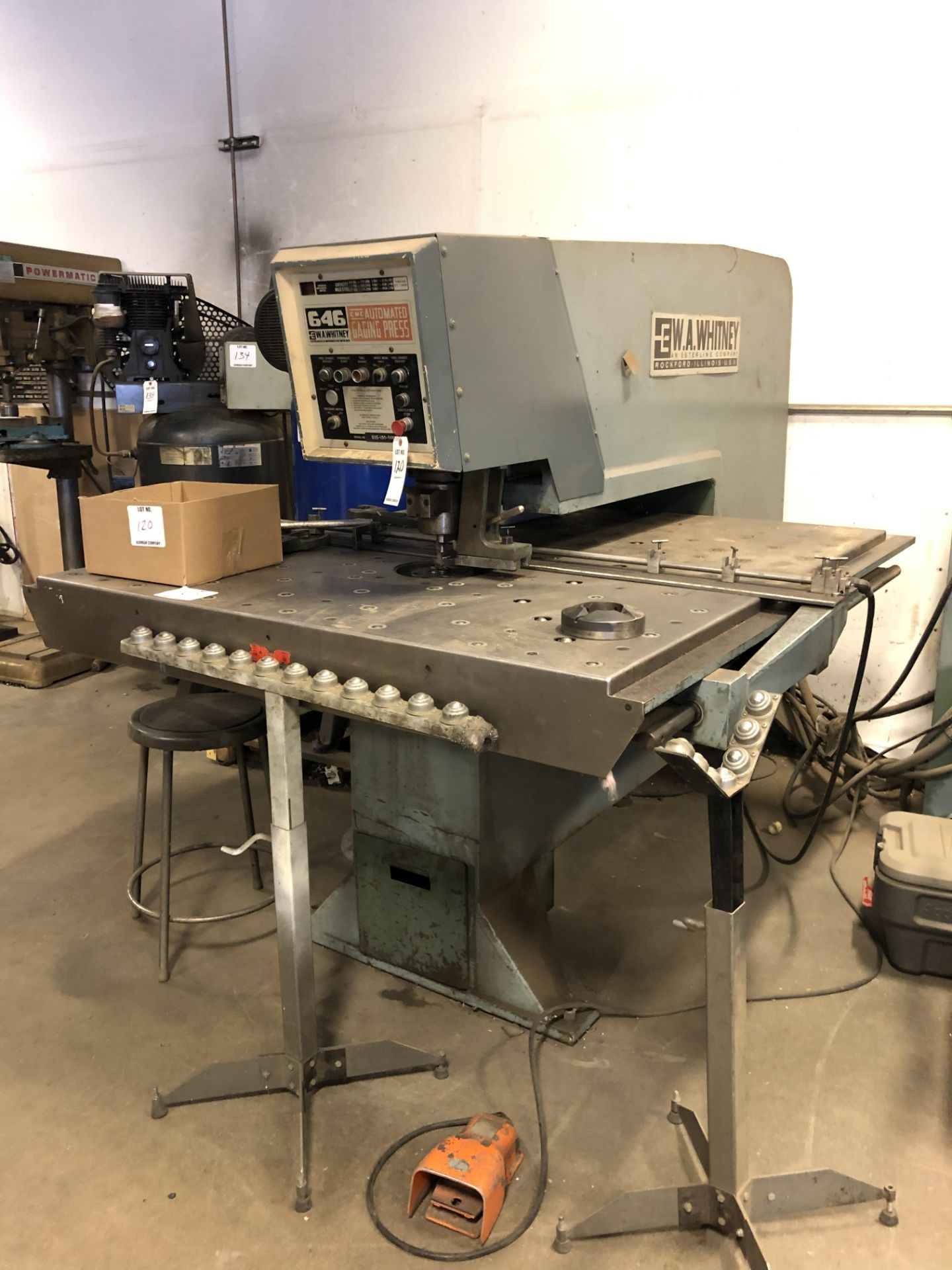 (1) W.A. Whitney 646 CNC Punch Press- 30 ton cap, jog/nibble modes, 10 hp, 36” throat depth, with