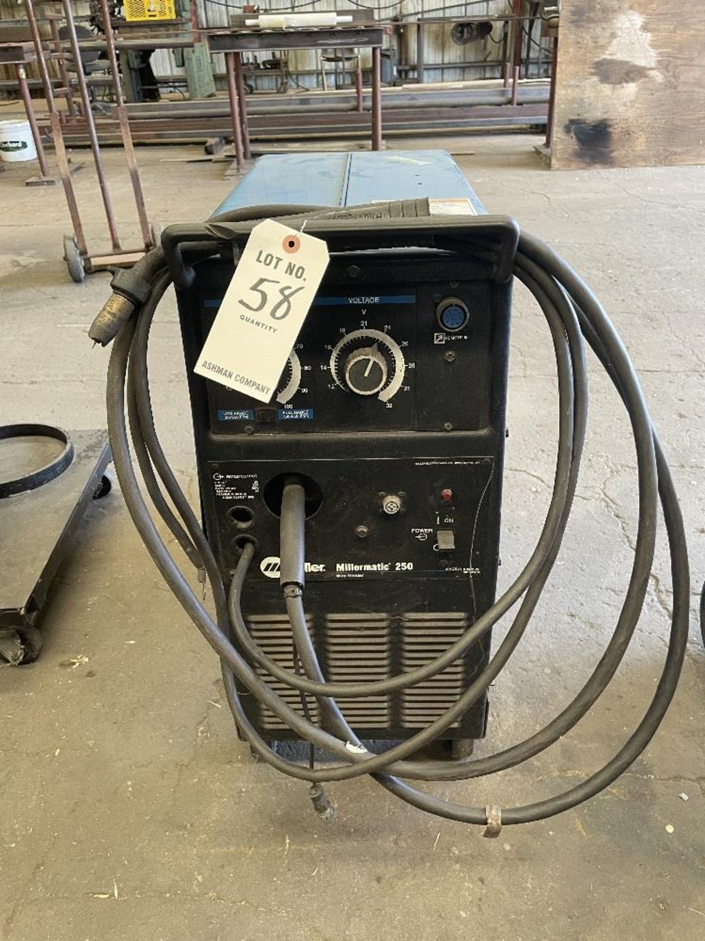 MILLER MILLERMATIC 250 WIRE FEED WELDER- S/N-KH301119