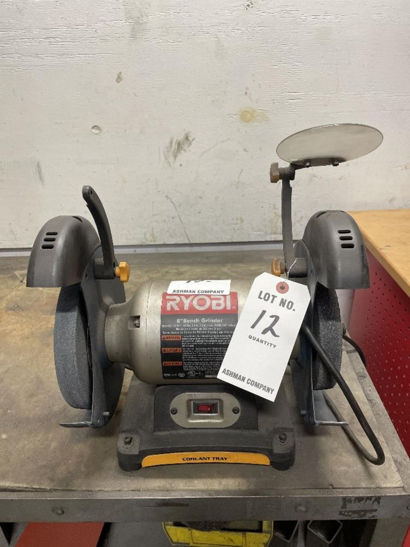 RYOBI 8” DUAL WHEEL BENCH GRINDER