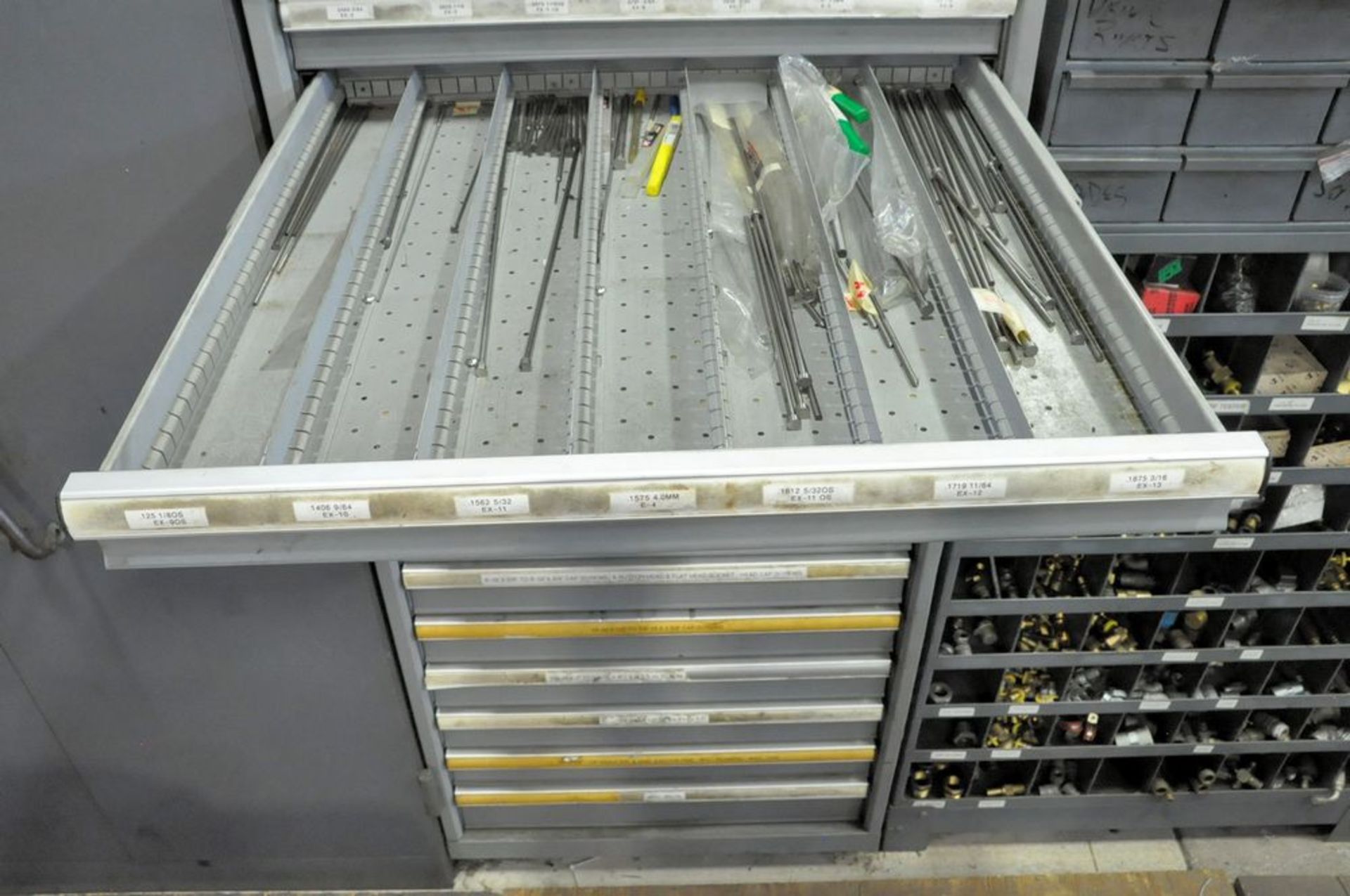Lot-(1) Lista 15-Drawer Tooling Cabinet with Ejector Pin Tooling and - Image 2 of 16