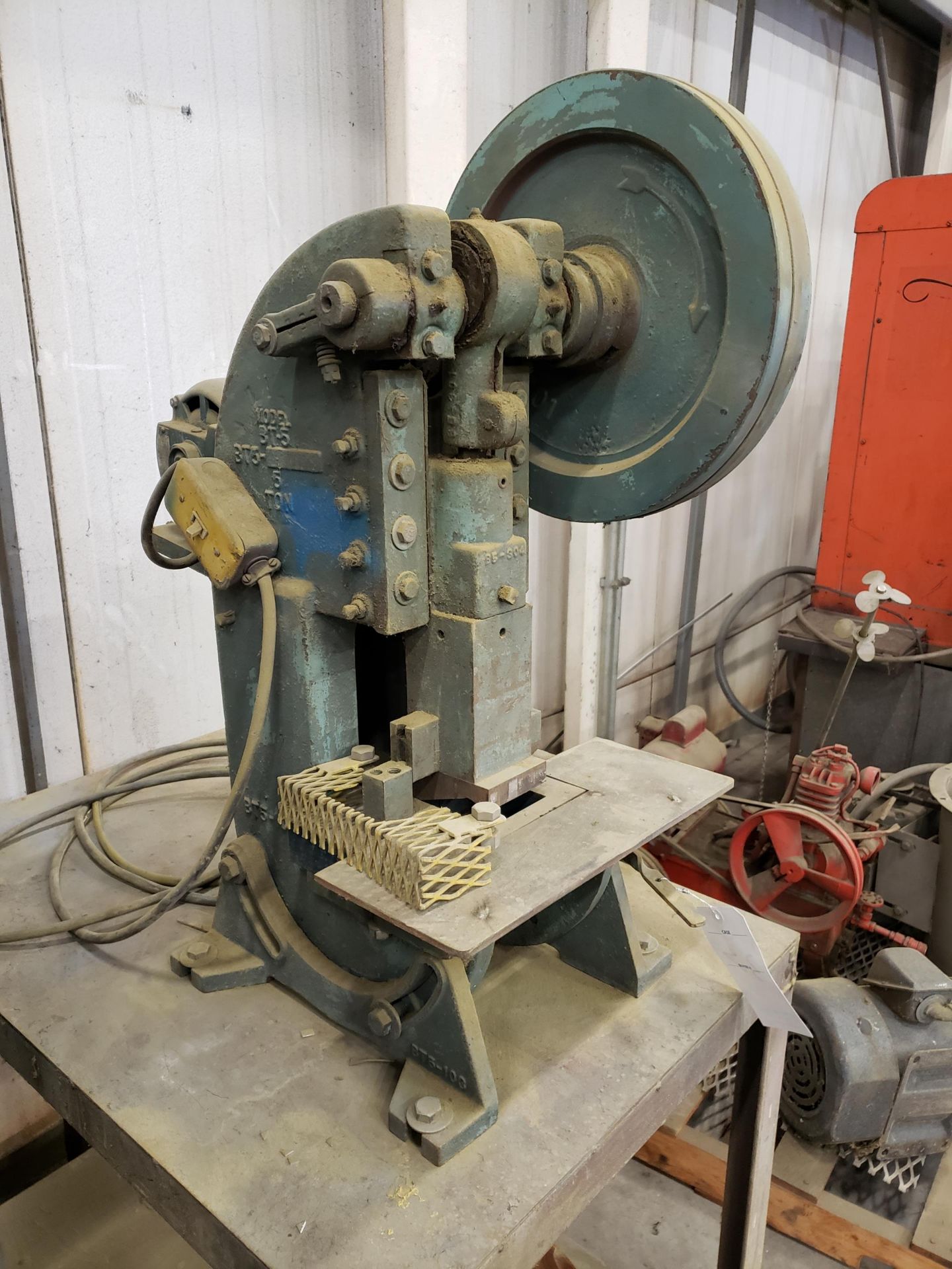 Alva Allen Model BT-5 Mechanical OBI Punch Press - Image 2 of 3