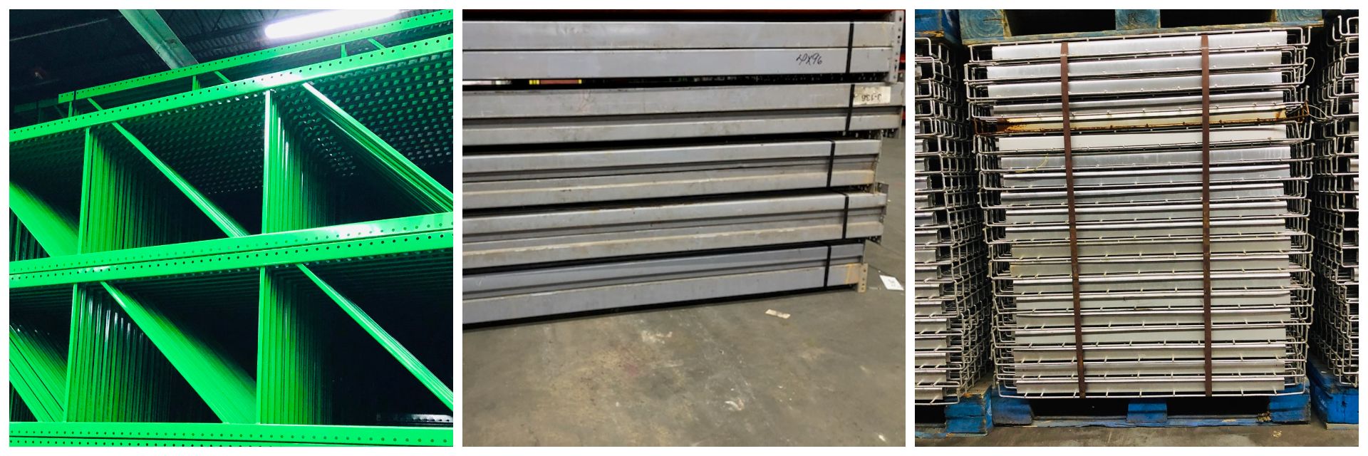 5 BAYS OF 12'H X 36"D X 96"L TEARDROP STYLE PALLET RACKS - Image 2 of 5