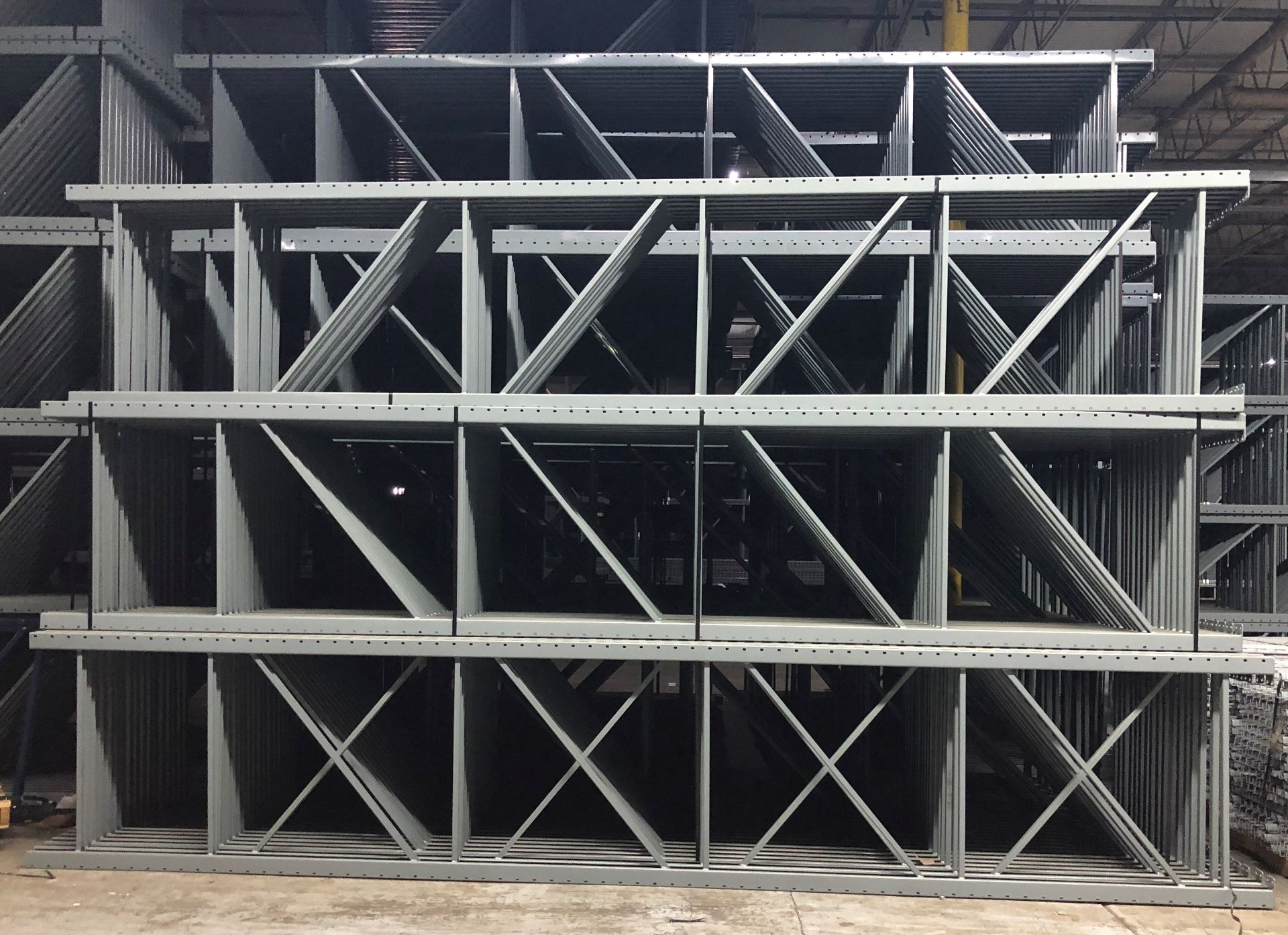 14 BAYS OF 18'H X 42"D X 144"L KEYSTONE STYLE PALLET RACKS - Image 2 of 5