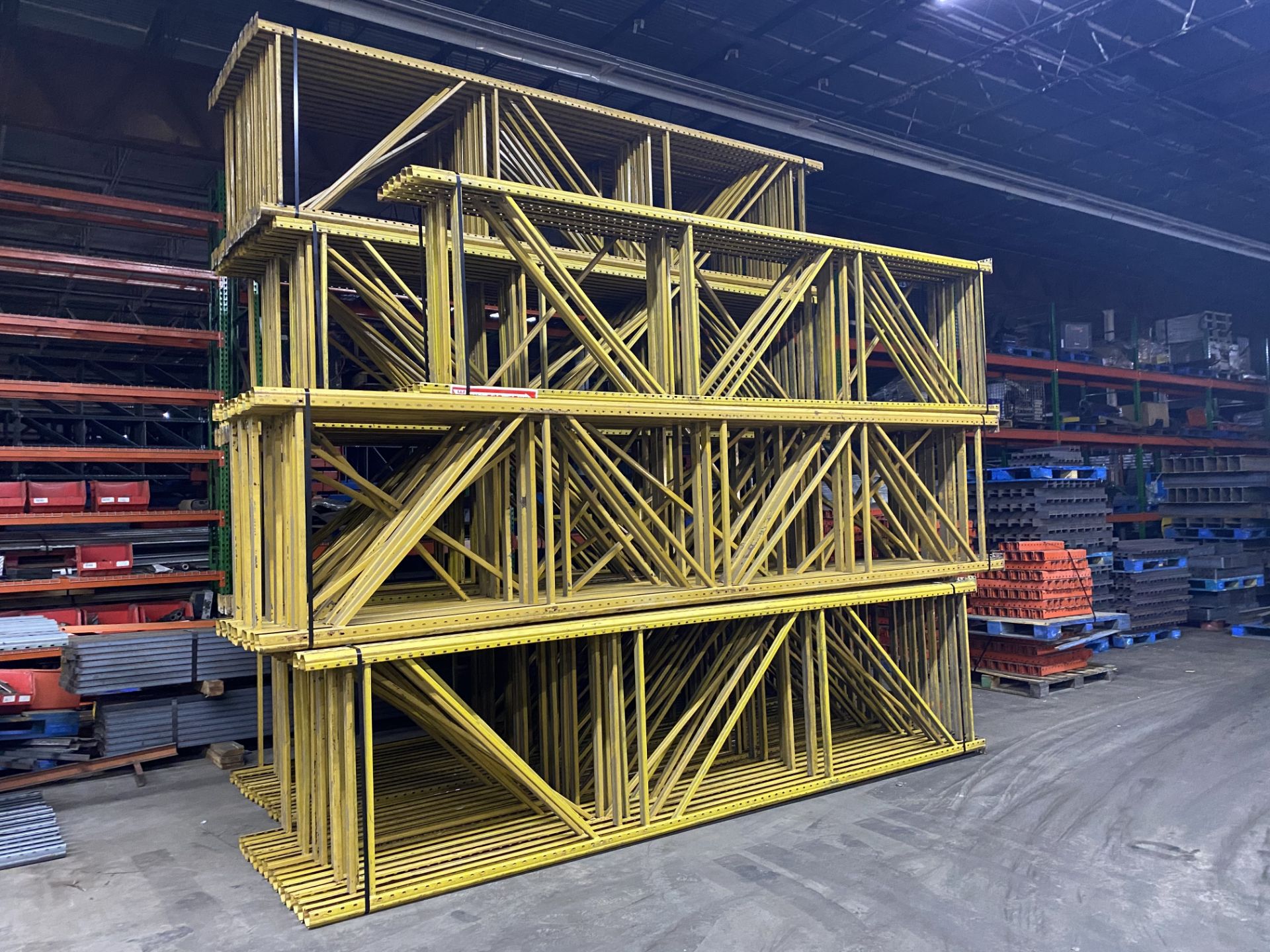 15 BAYS OF 16'H X 42"D X 96"L HUSKY STYLE PALLET RACKS - Image 2 of 4