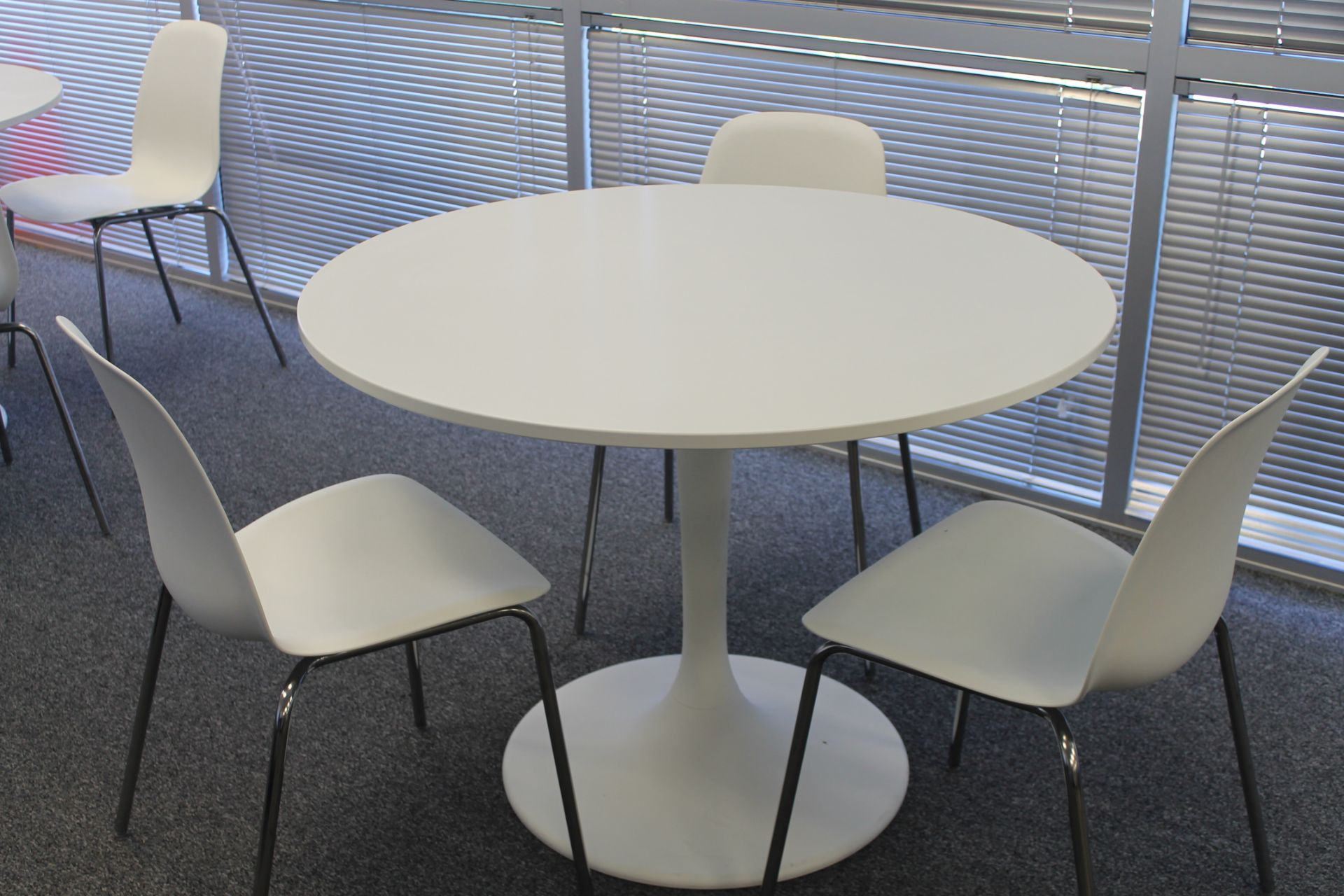 ROUND CAFE TABLE WITH 3 CHAIRS - Image 2 of 2