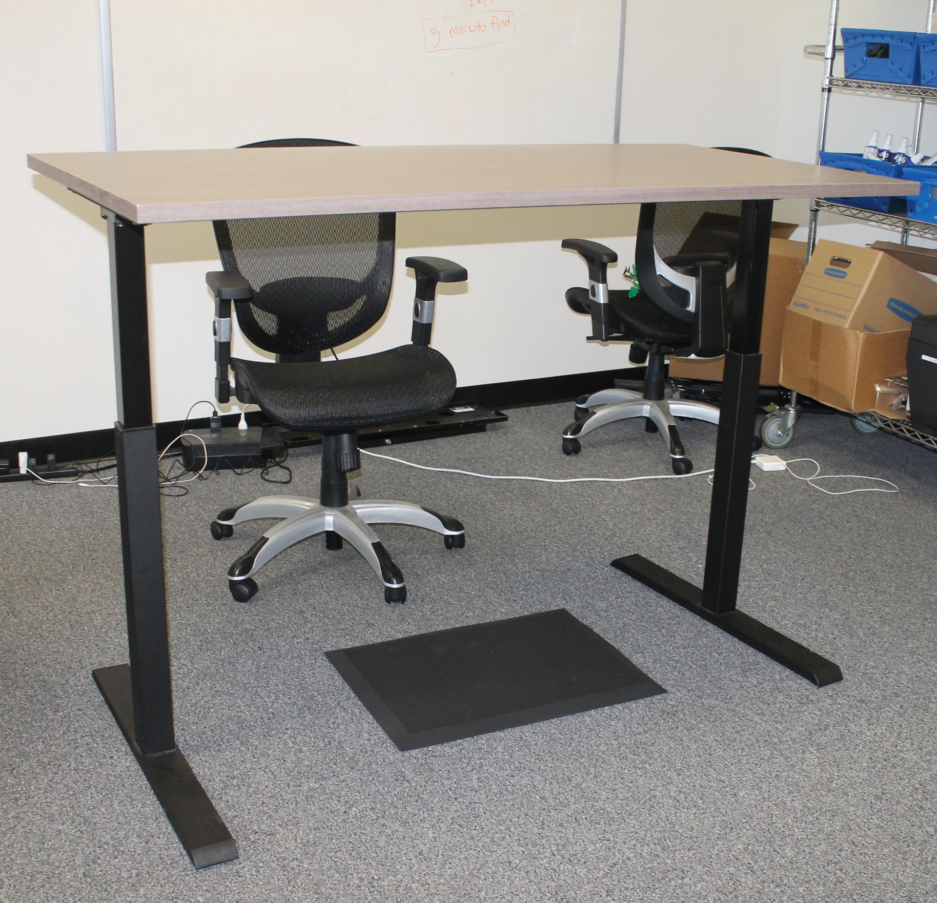 HEIGHT ADJUSTABLE OFFICE DESK WITH CHAIR - Image 3 of 3