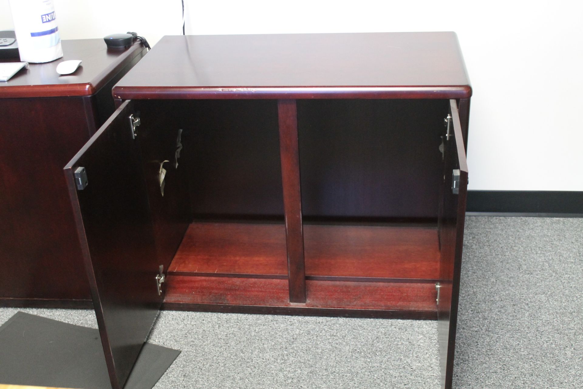 2 PCS OF WOODEN OFFICE CABINET