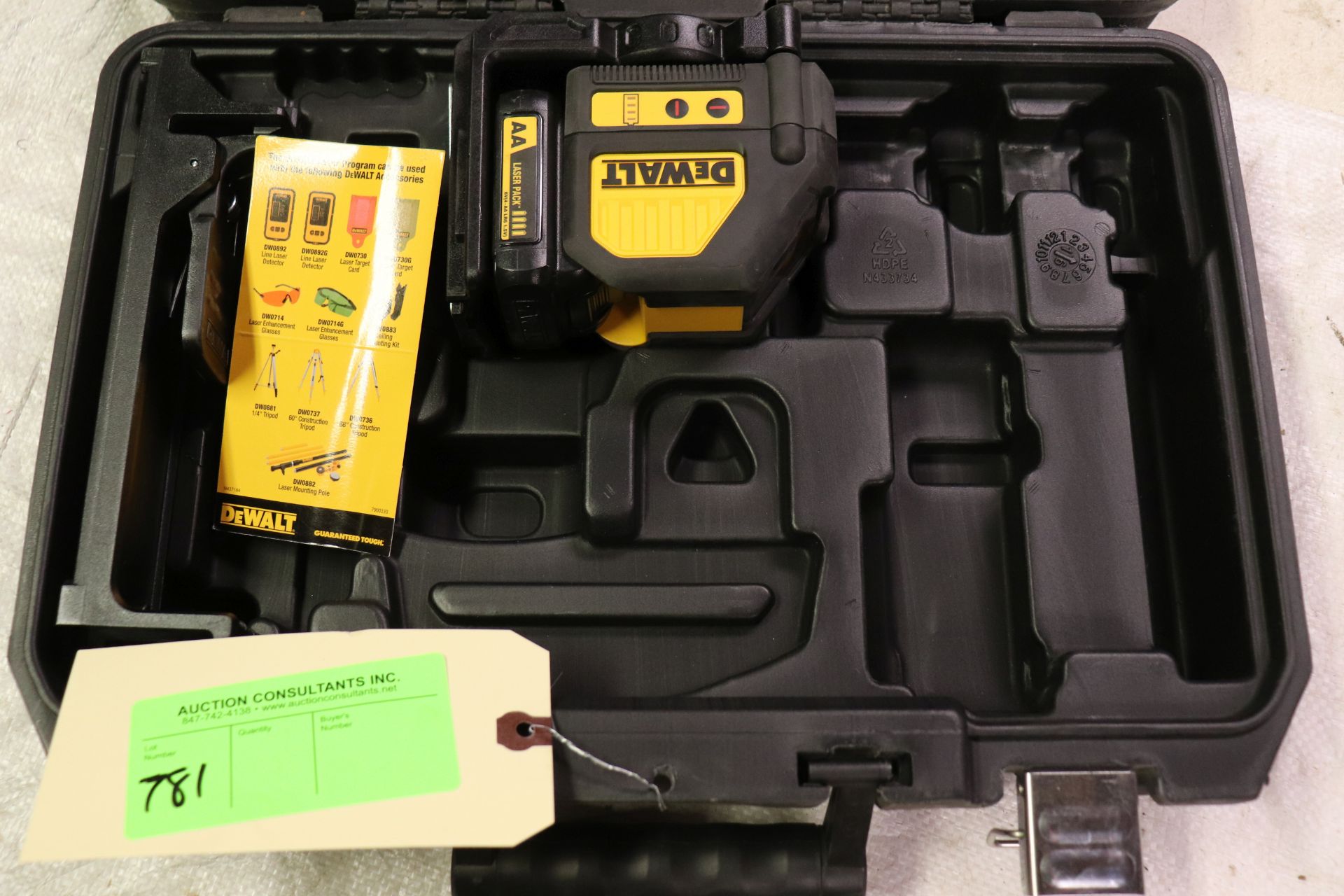 Dewalt model DW088LR laser level