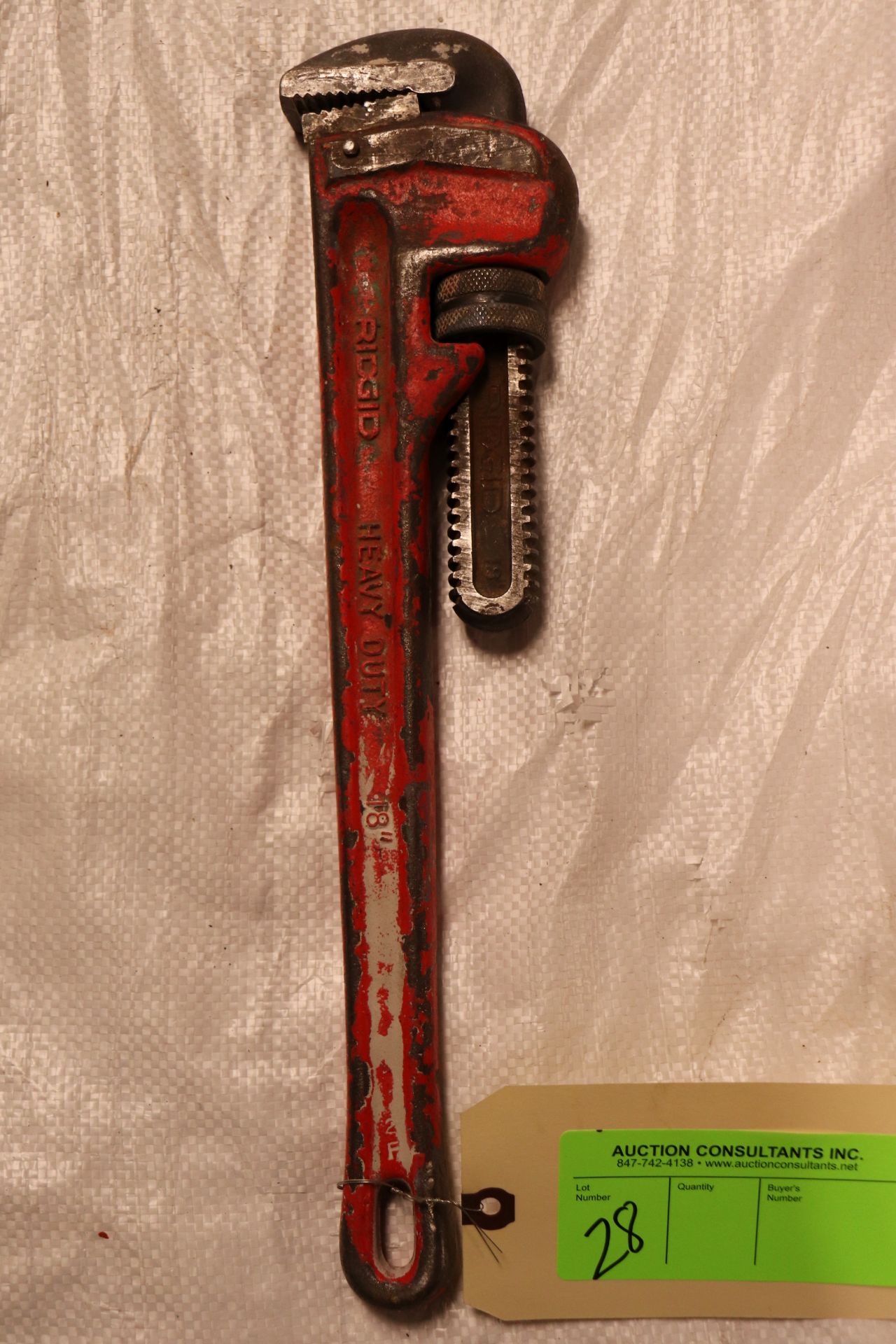 Ridgid 18" pipe wrench