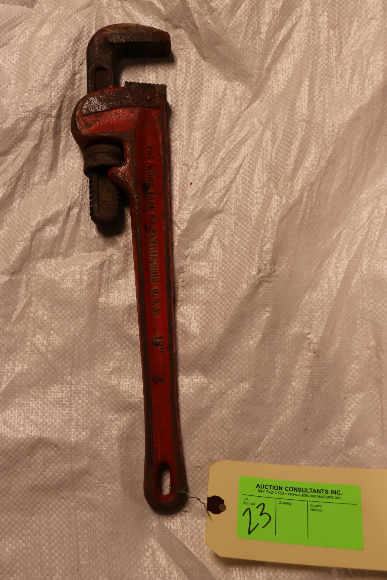 Ridgid 18" pipe wrench, model 84