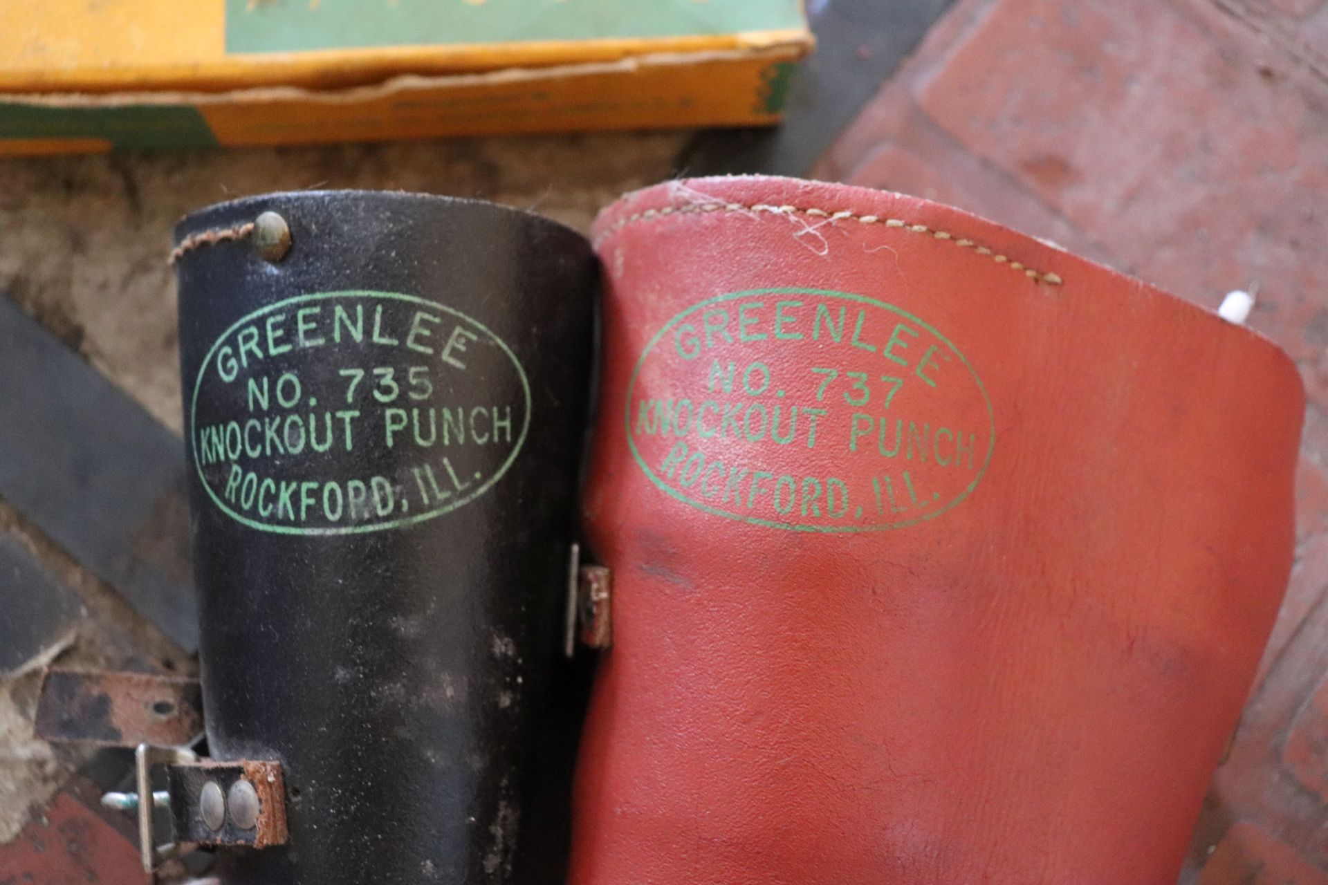 Assortment of Greenlee hole saws and punches, vintage - Image 2 of 4