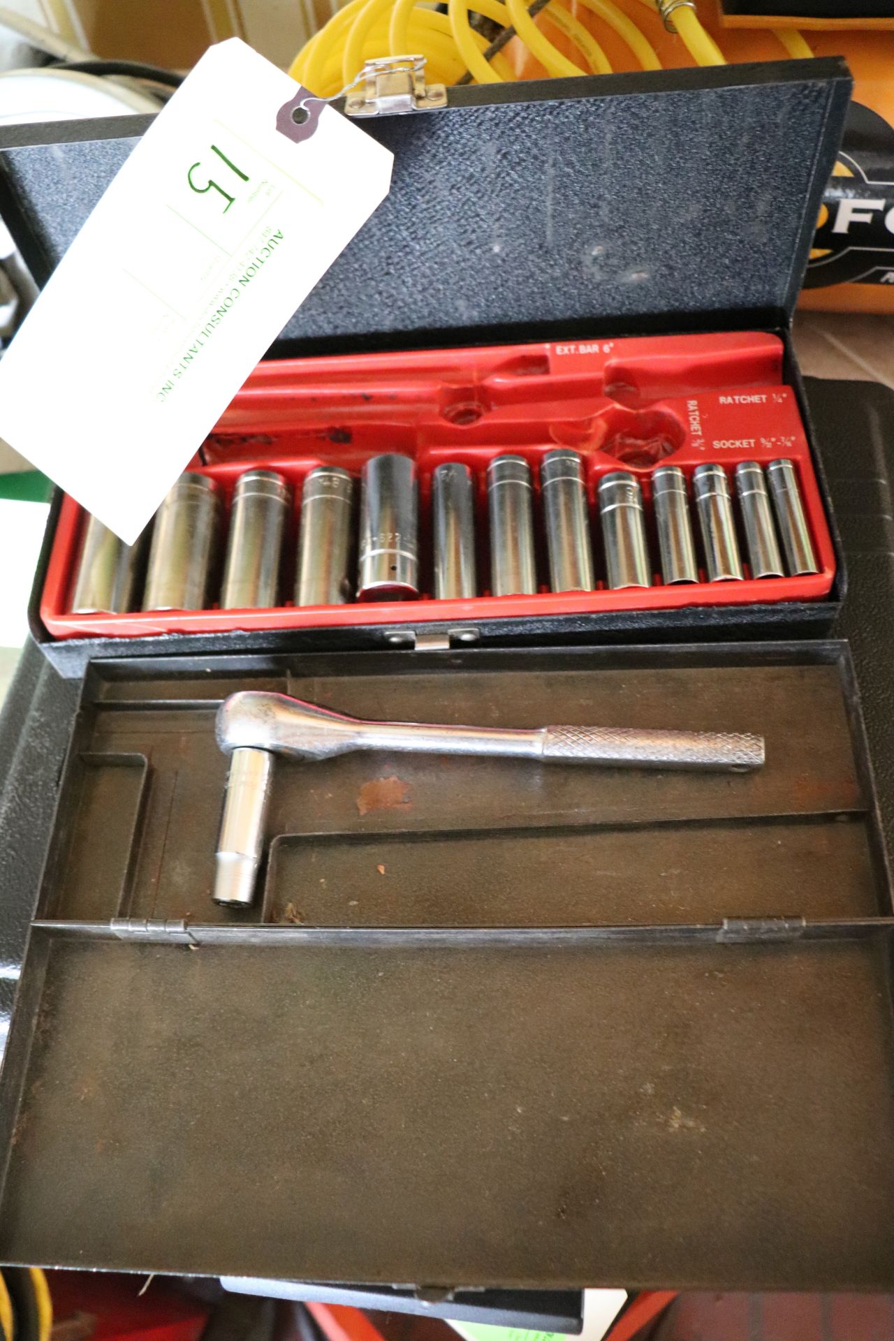 Two socket wrench sets