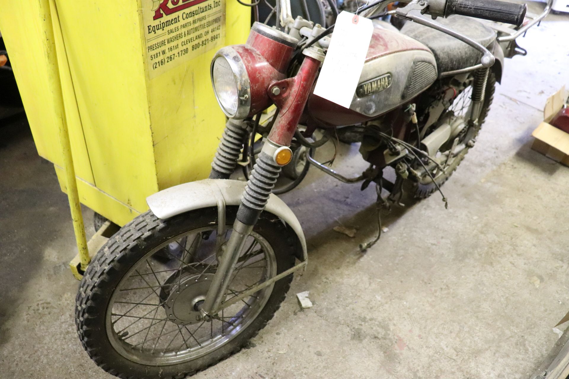 1970 Yamaha 100 L5TA, original paint, rolling chassis, 5,070 miles MINI BIKES MARKED AS PARTS BIKES, - Image 6 of 7