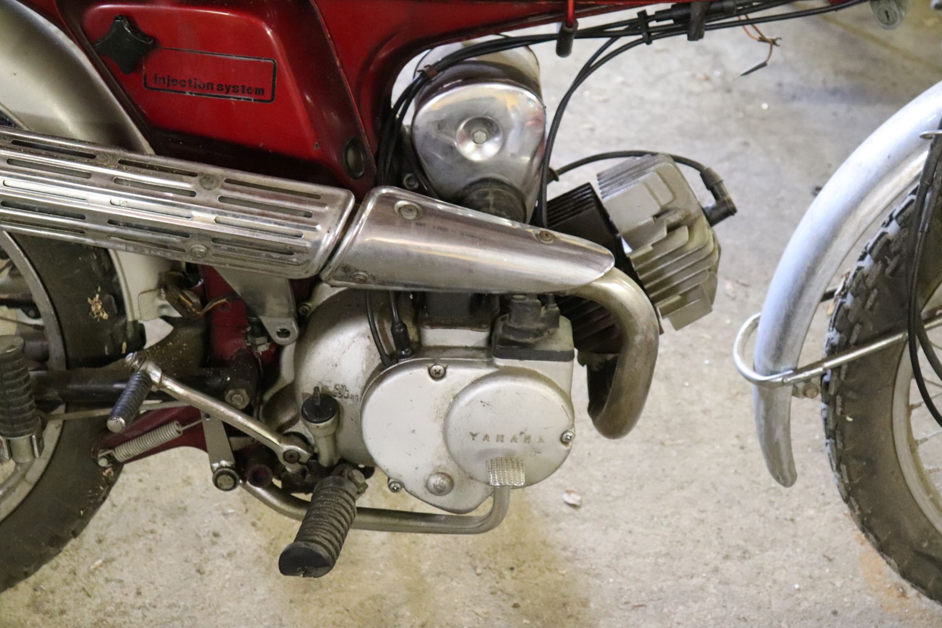 1971 Yamaha 100 L5TA, complete, turns over, no key, with manual, 2,192 miles MINI BIKES MARKED AS PA - Image 7 of 8